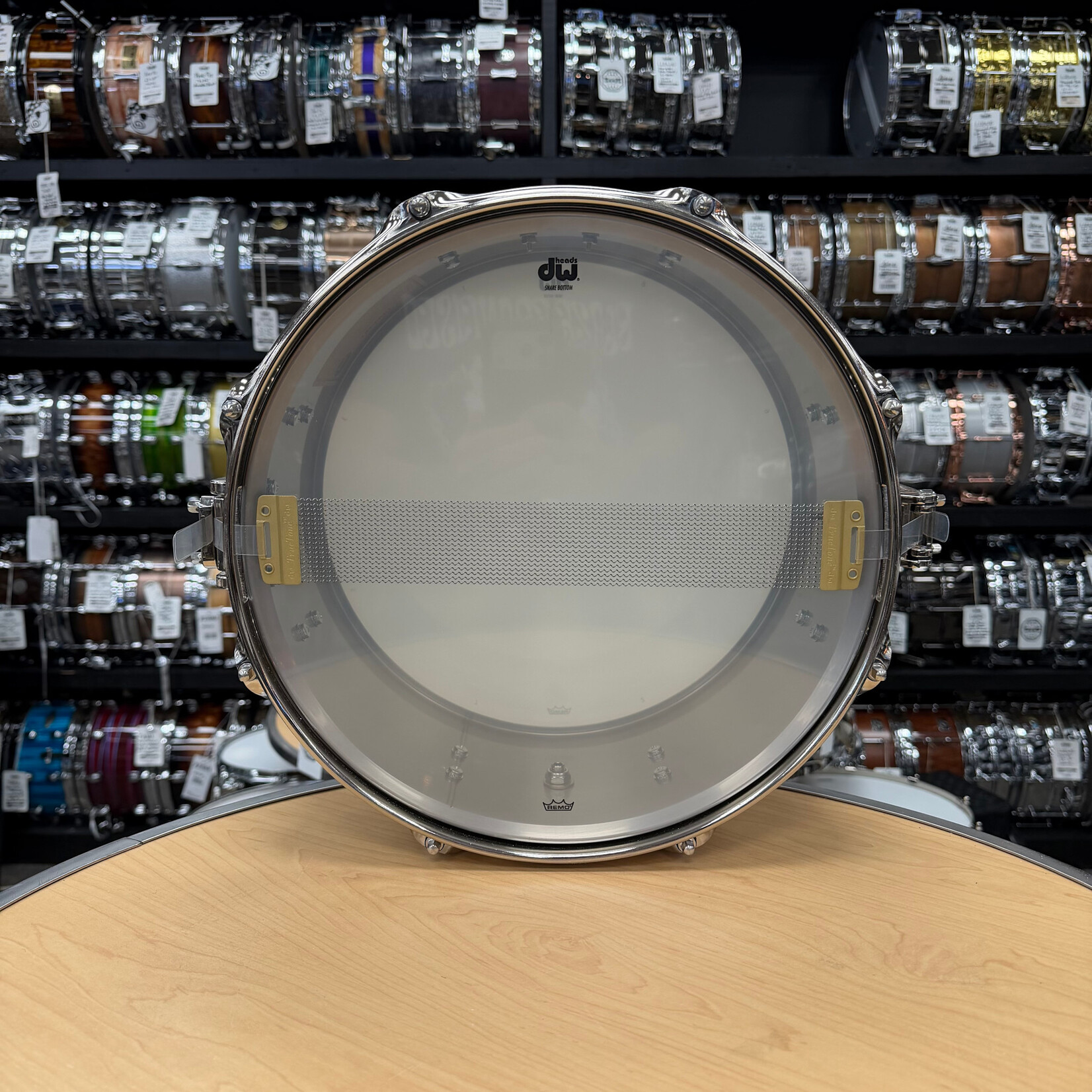 DW DW Collector's Series 6.5x13" Stainless Steel Snare with Nickel Hardware (New Old Stock)