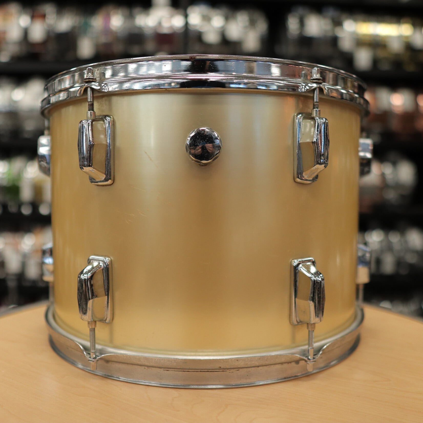 Pearl Pre-Owned Pearl 10x14" Wood-Fiberglass Tom (Gold Satin Wrap)