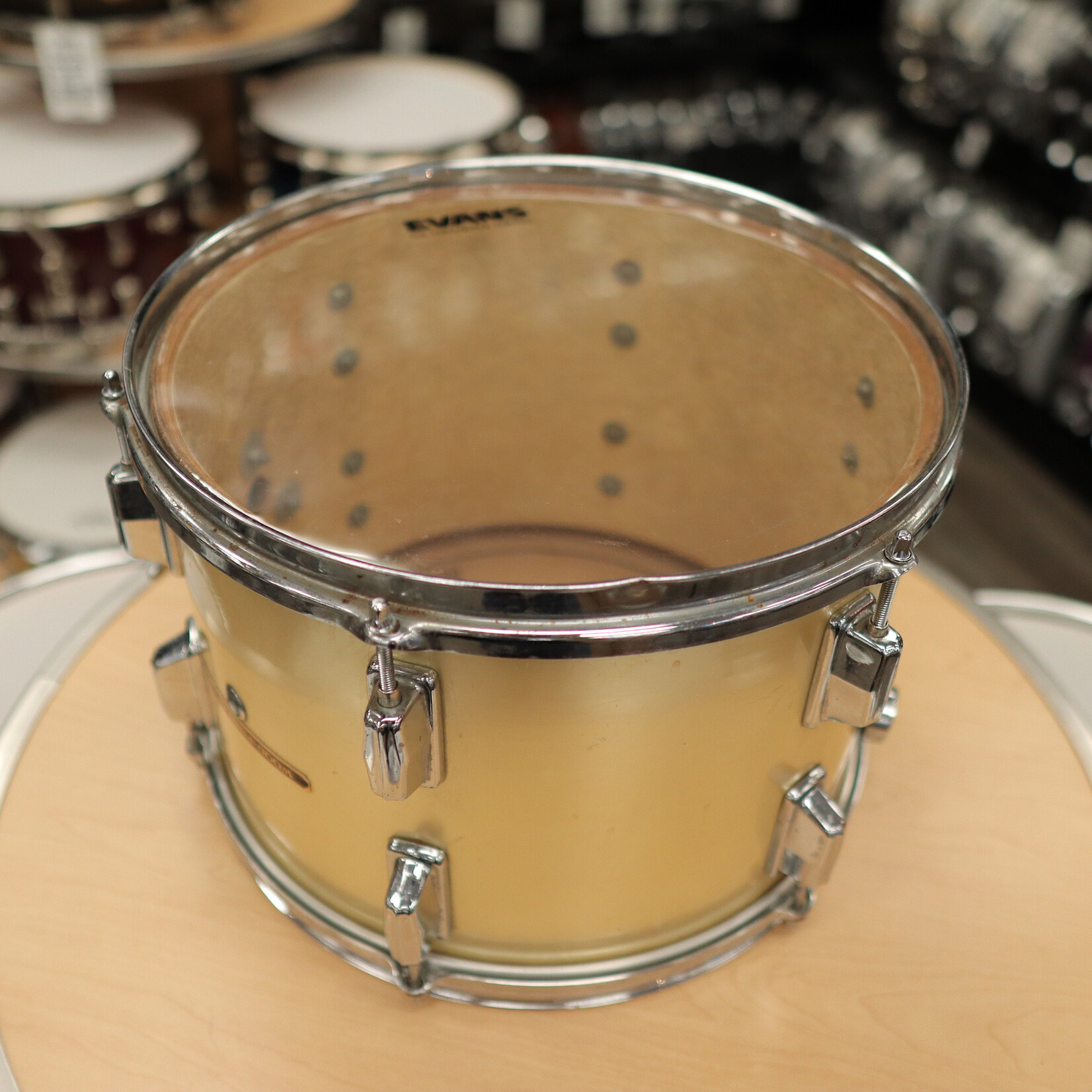 Pearl Pre-Owned Pearl 10x14" Wood-Fiberglass Tom (Gold Satin Wrap)