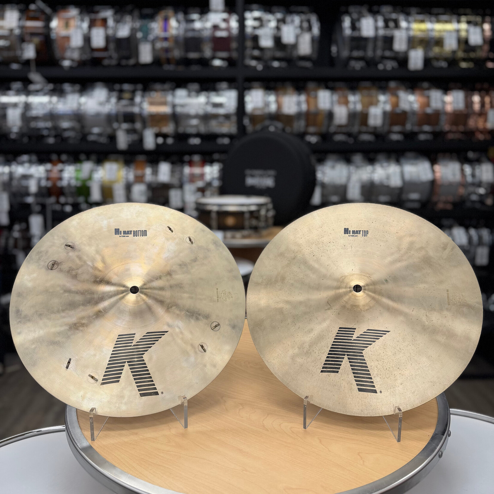 Zildjian Pre-owned Zildjian K Hats (Modified) 1116g/1319g