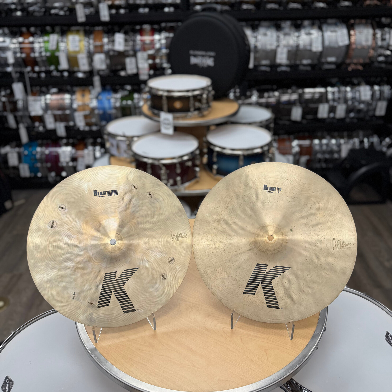 Zildjian Pre-owned Zildjian K Hats (Modified) 1116g/1319g