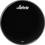 Ludwig/Remo Ludwig 24" Remo Powerstroke 3 Black Drumhead With Script Logo LW1024P3ESV