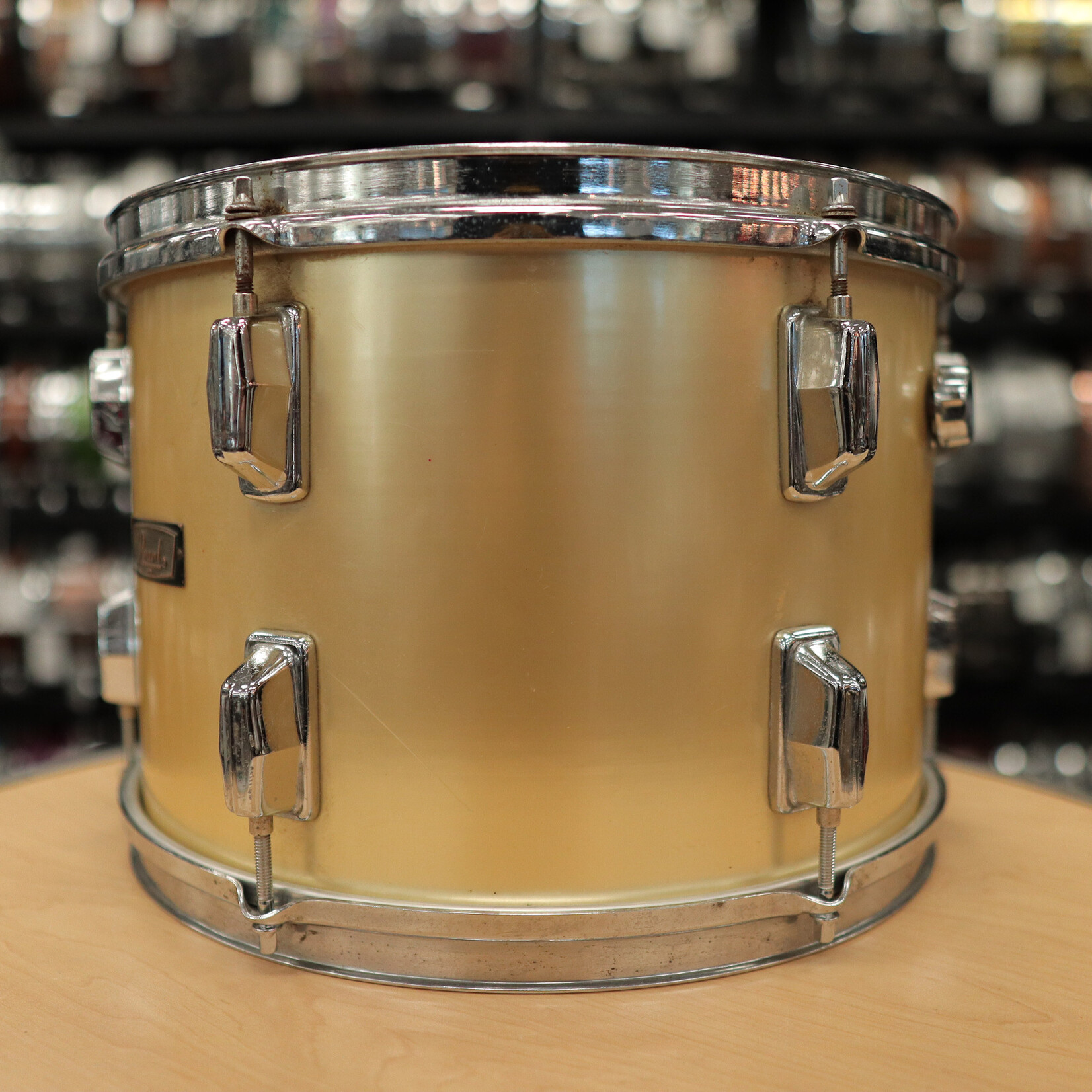 Pearl Pre-Owned Pearl 9x13" Wood-Fiberglass Tom (Gold Satin Wrap)