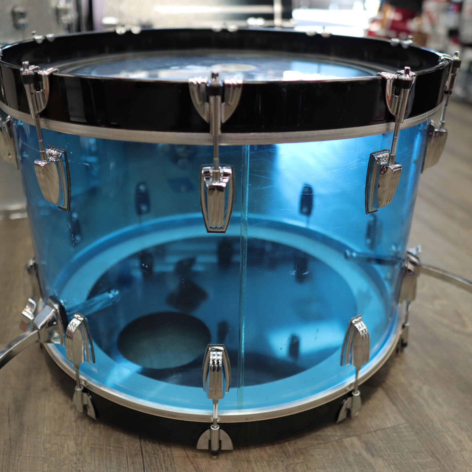 Ludwig Vintage 70s Ludwig 14x22" Vistalite Acrylic Bass Drum (Blue)
