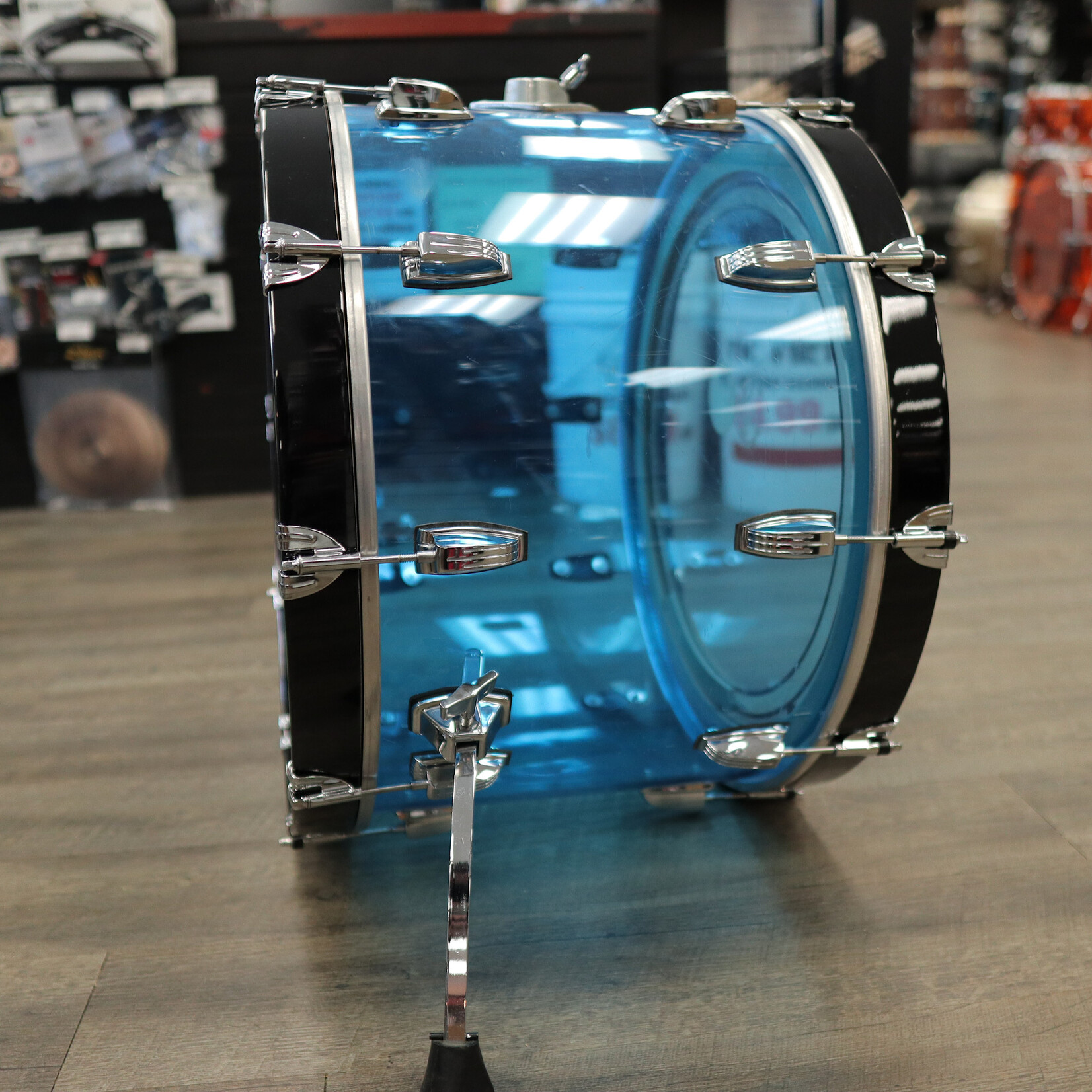 Ludwig Vintage 70s Ludwig 14x22" Vistalite Acrylic Bass Drum (Blue)