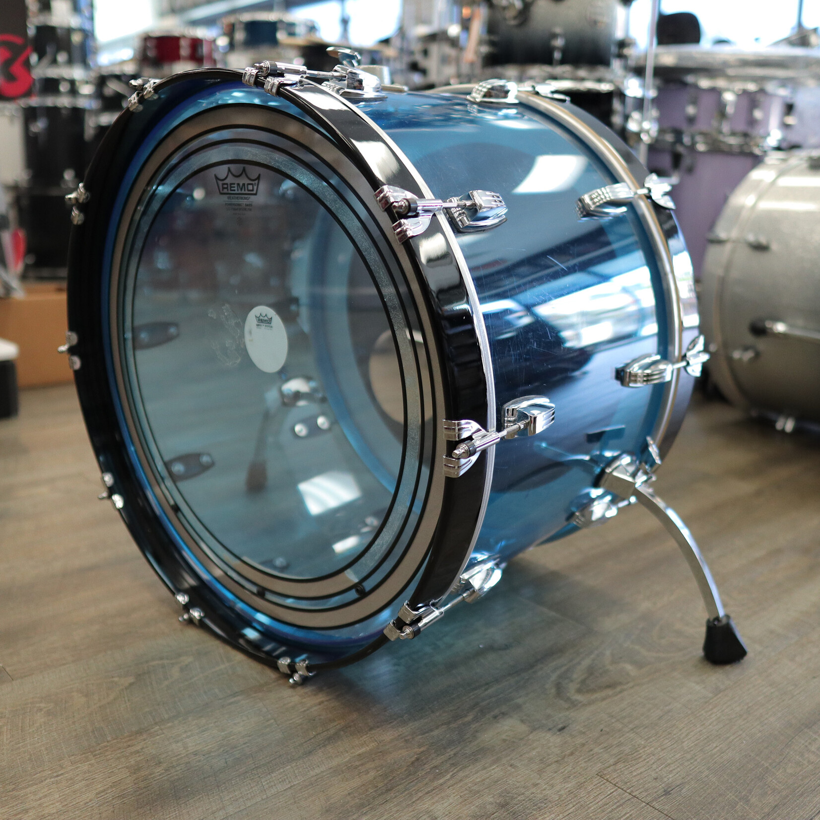 Ludwig Vintage 70s Ludwig 14x22" Vistalite Acrylic Bass Drum (Blue)