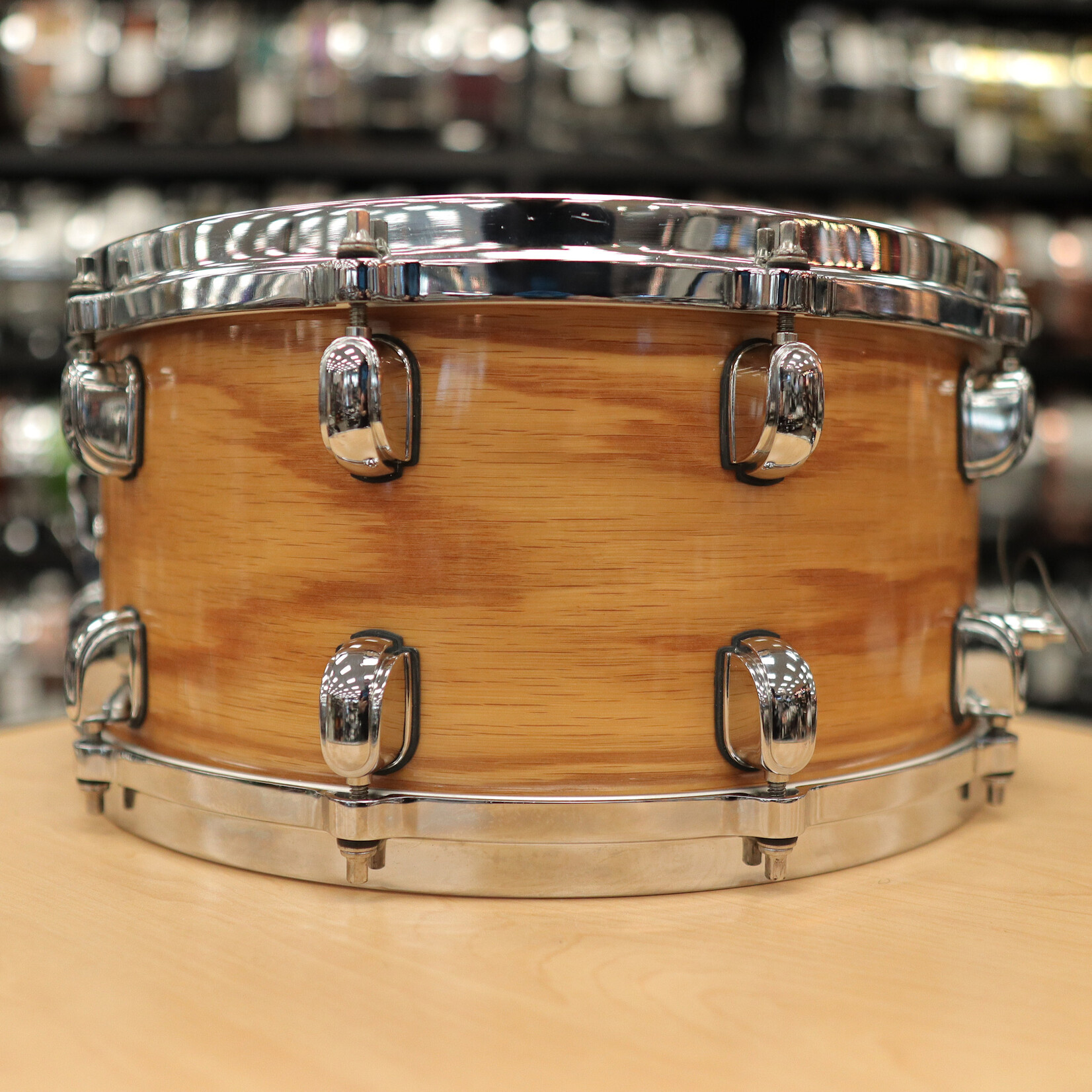Tama Pre-Owned Tama Starclassic Birch/Bubinga 7x14 Snare Drum (Natural White Oak)
