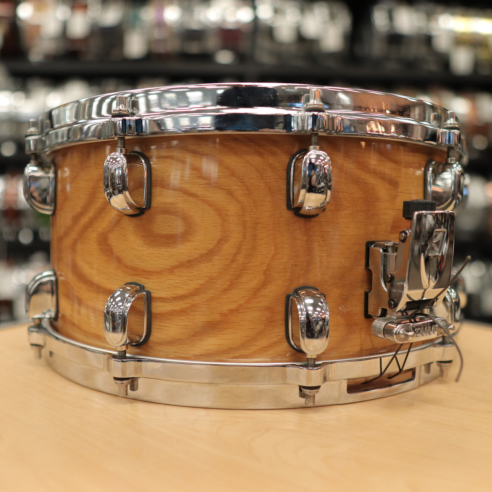 Tama Pre-Owned Tama Starclassic Birch/Bubinga 7x14 Snare Drum (Natural White Oak)