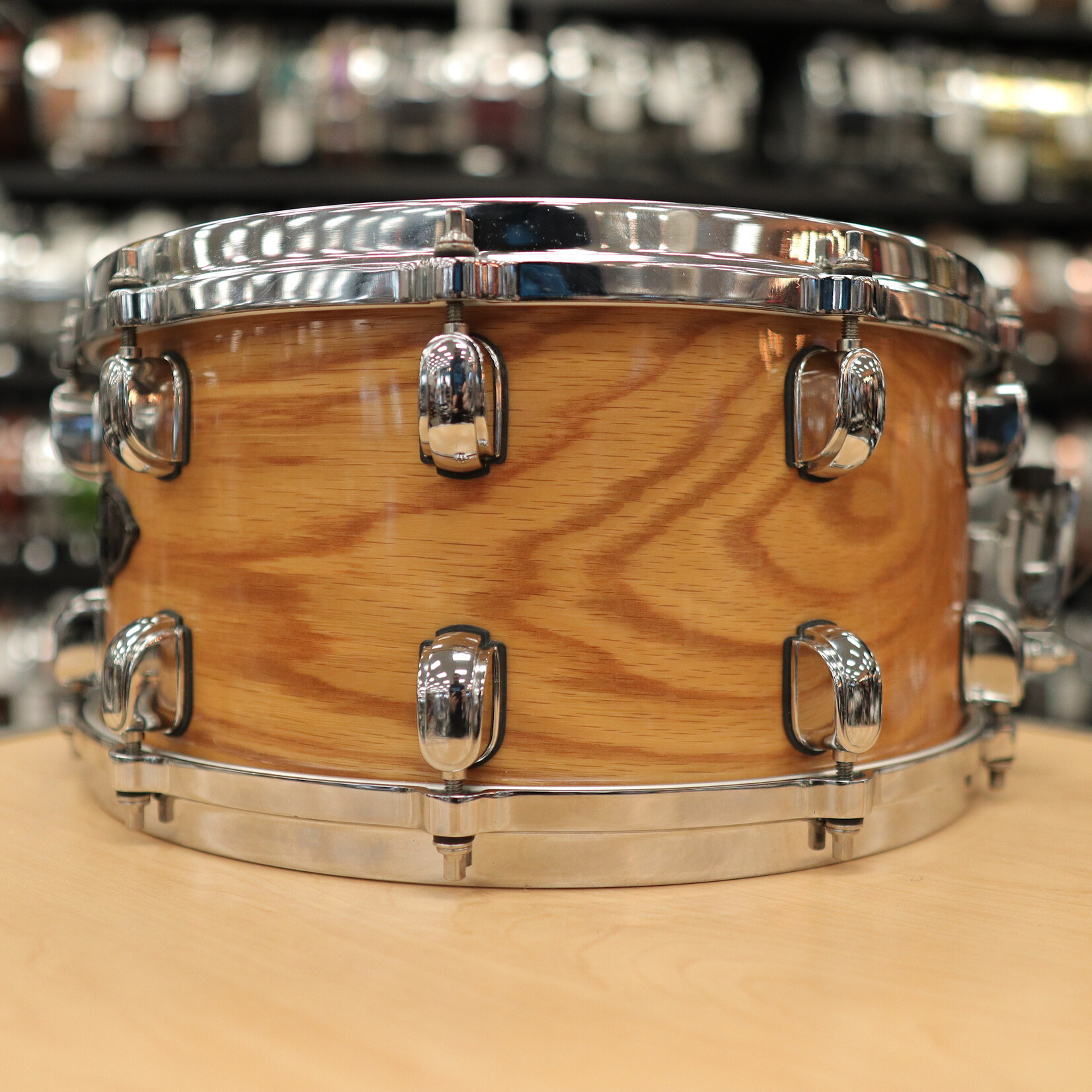 Tama Pre-Owned Tama Starclassic Birch/Bubinga 7x14 Snare Drum (Natural White Oak)