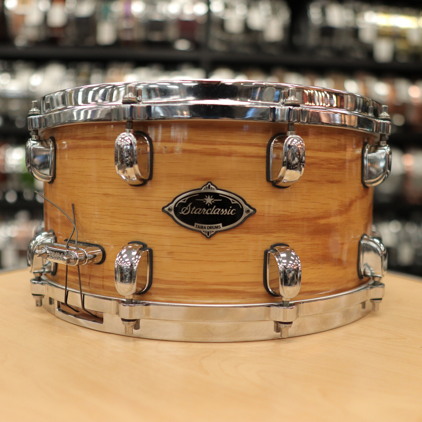 Tama Pre-Owned Tama Starclassic Birch/Bubinga 7x14 Snare Drum (Natural White Oak)
