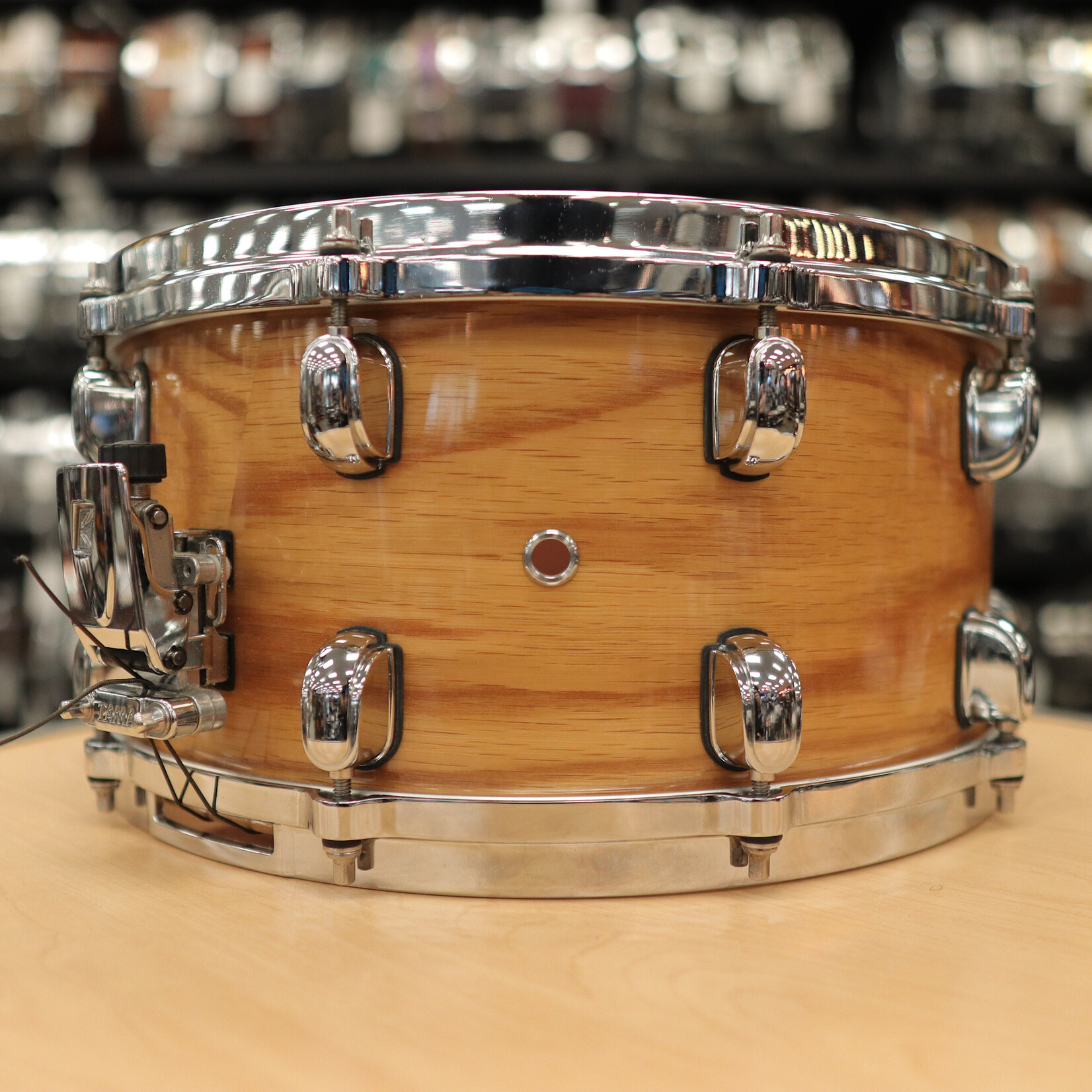 Tama Pre-Owned Tama Starclassic Birch/Bubinga 7x14 Snare Drum (Natural White Oak)