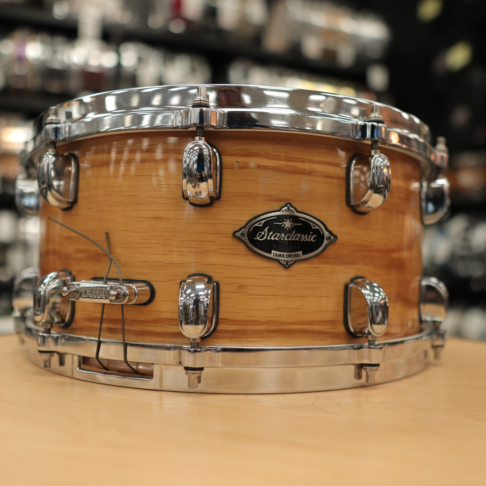 Tama Pre-Owned Tama Starclassic Birch/Bubinga 7x14 Snare Drum (Natural White Oak)