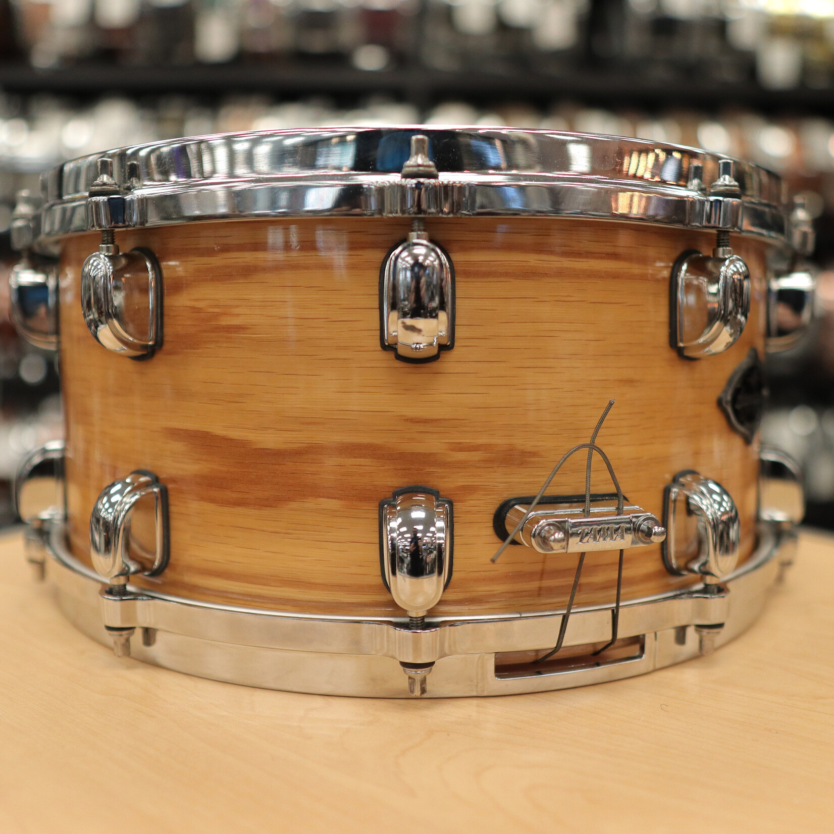Tama Pre-Owned Tama Starclassic Birch/Bubinga 7x14 Snare Drum (Natural White Oak)