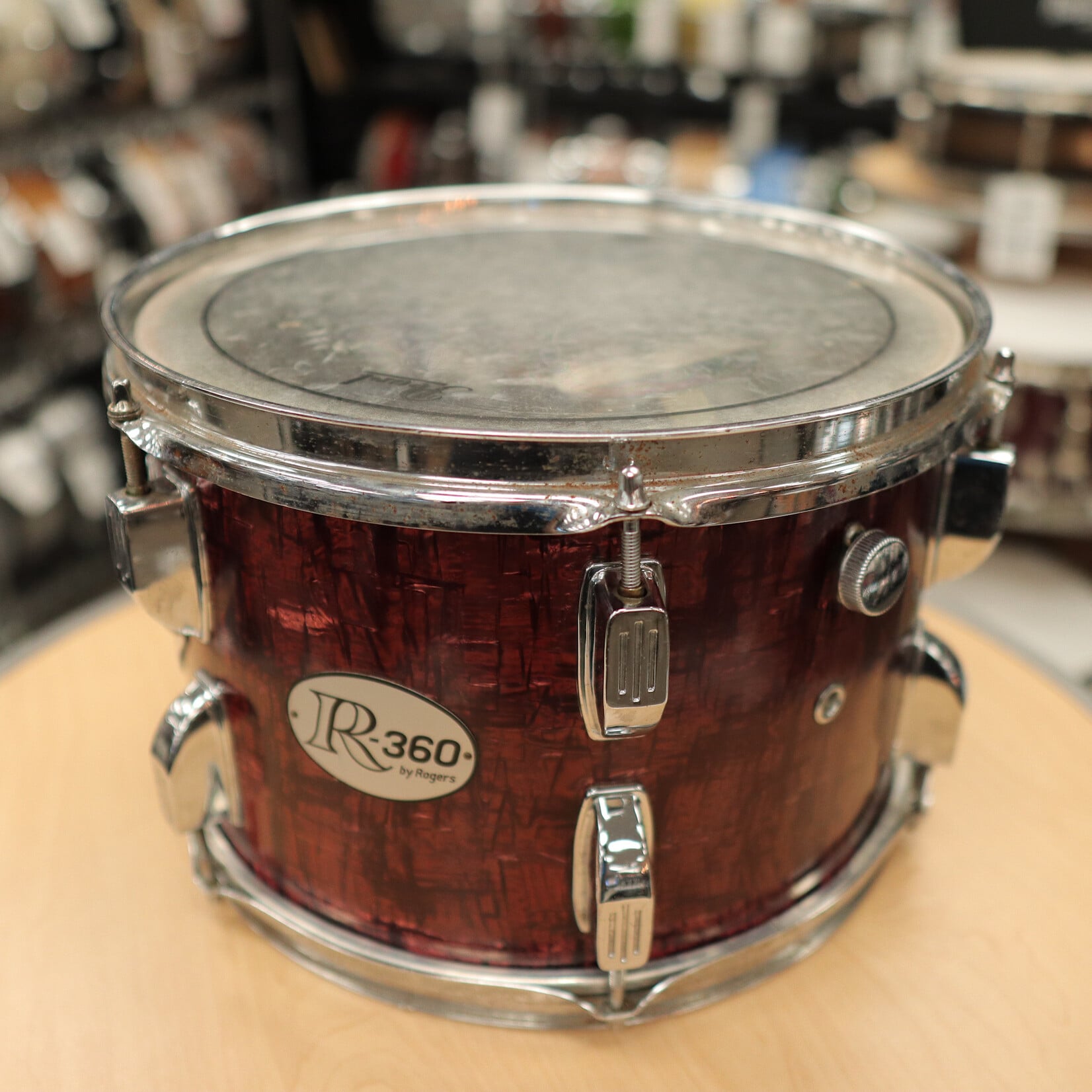 Rogers Pre-Owned Rogers 12" R-360 Tom (Burgundy Marble)