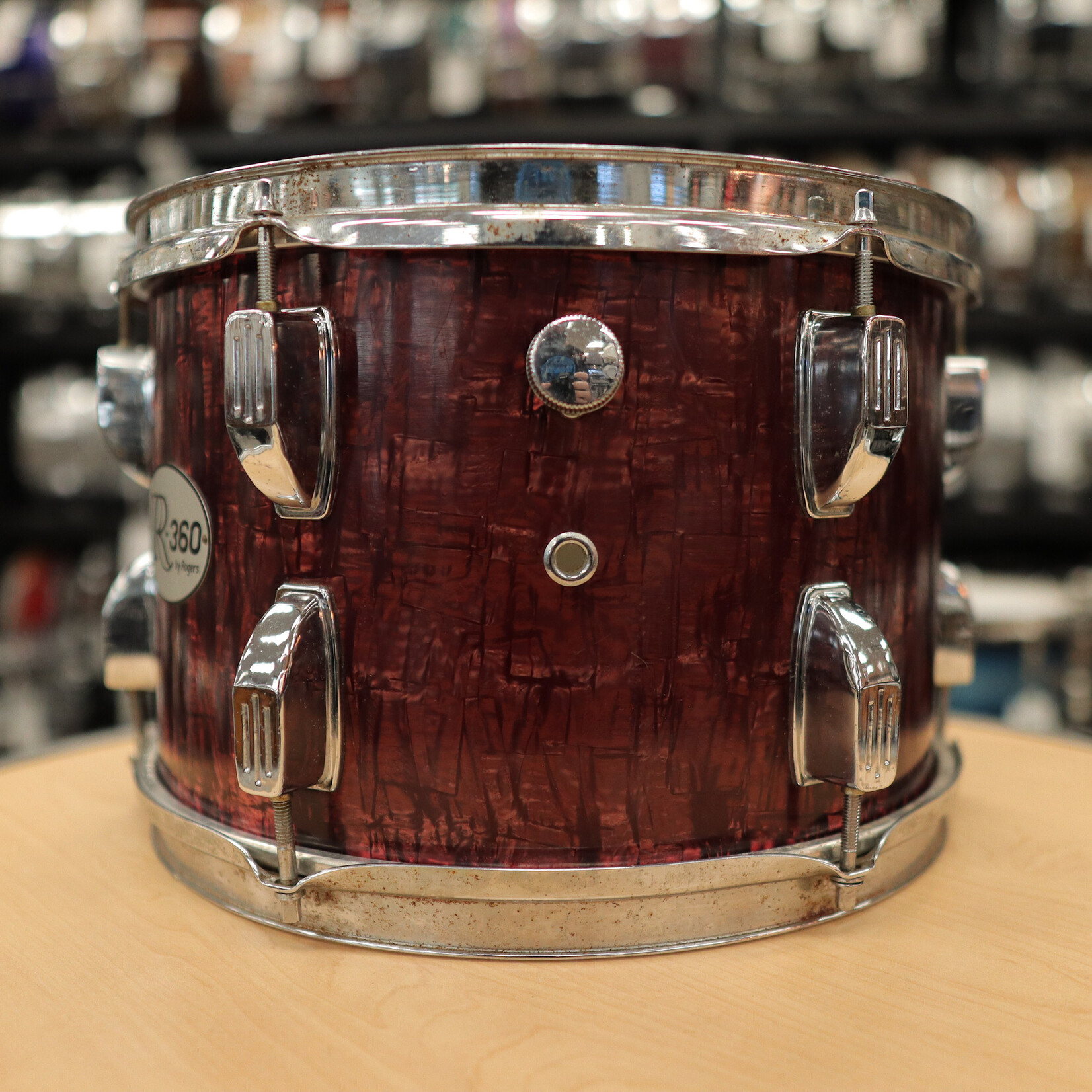 Rogers Pre-Owned Rogers 12" R-360 Tom (Burgundy Marble)