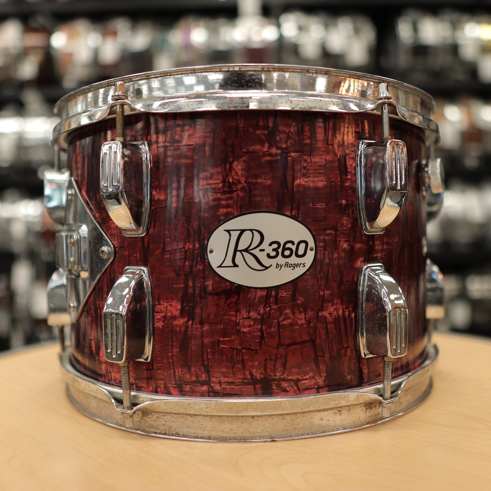 Rogers Pre-Owned Rogers 12" R-360 Tom (Burgundy Marble)