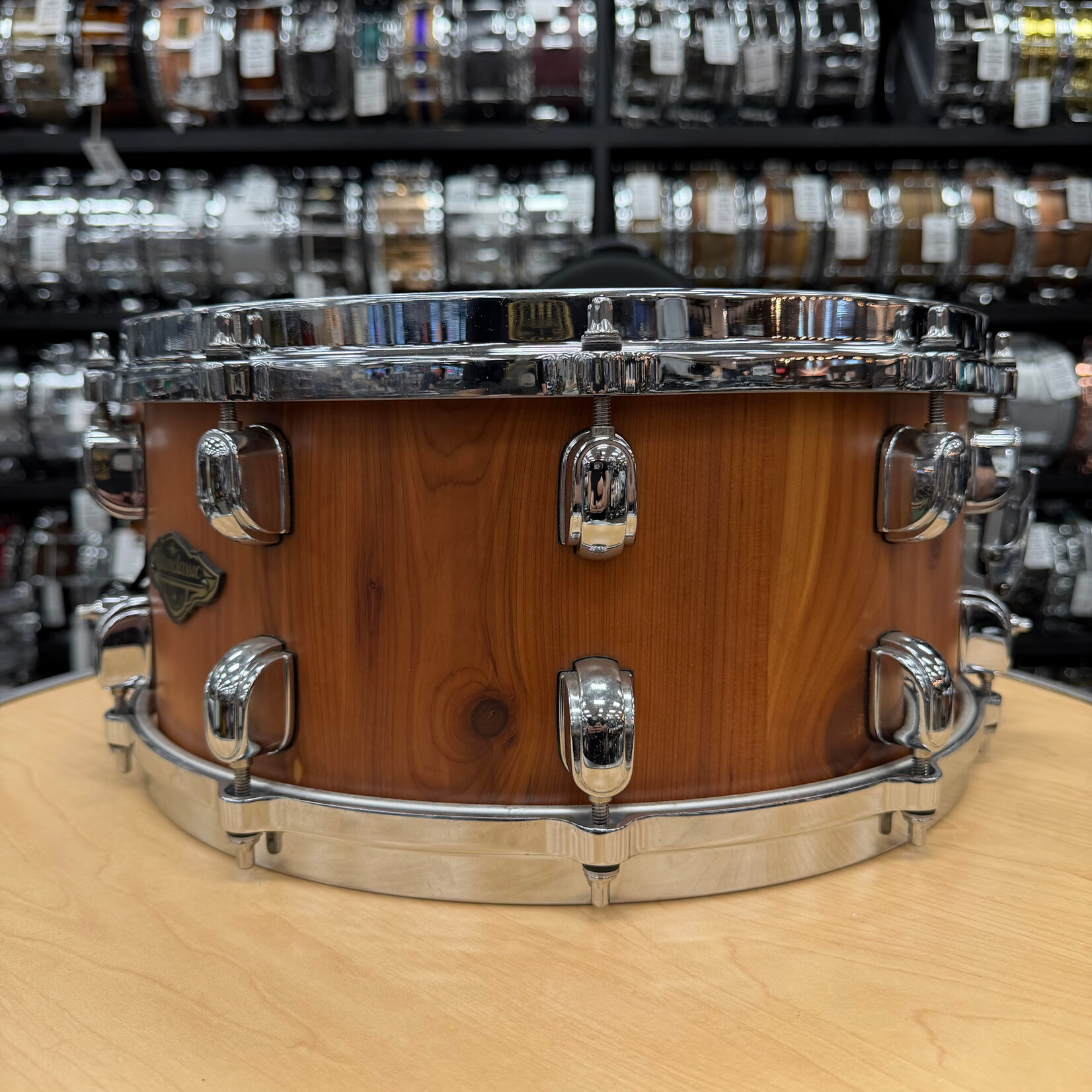 Tama Pre-Owned Tama Starclassic Walnut/Birch 6.5x14" Snare Drum WBSS65-SNC (Satin Natural Cedar)