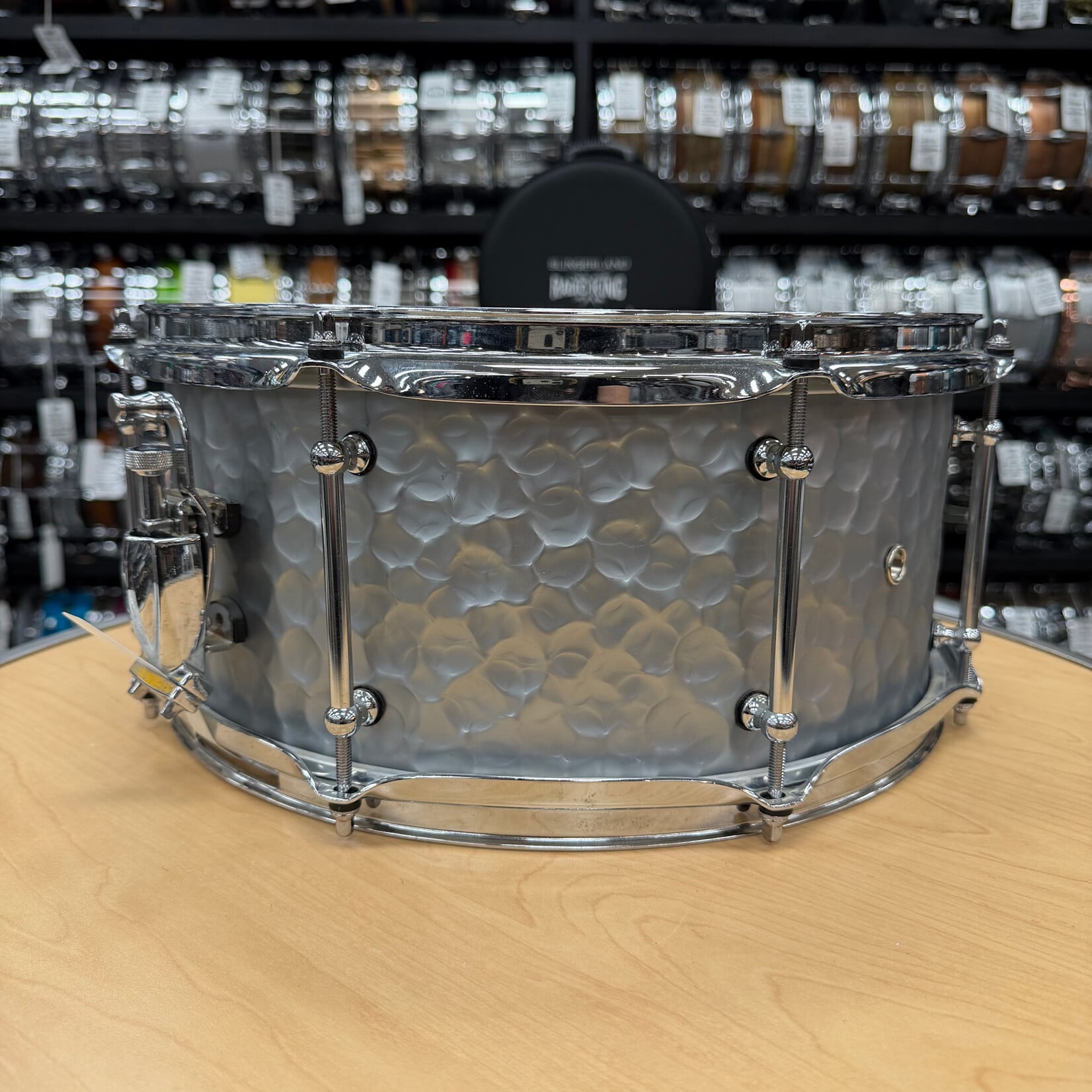 Pork Pie Pre-Owned Pork Pie 6.5x14" "El Diablo" Hammered Steel Snare Drum