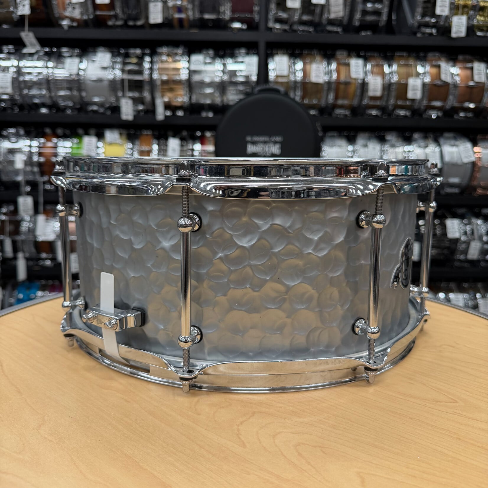 Pork Pie Pre-Owned Pork Pie 6.5x14" "El Diablo" Hammered Steel Snare Drum