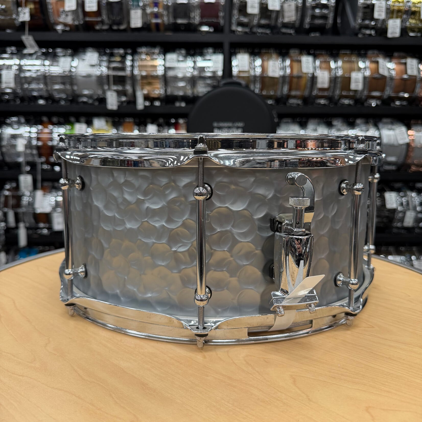 Pork Pie Pre-Owned Pork Pie 6.5x14" "El Diablo" Hammered Steel Snare Drum