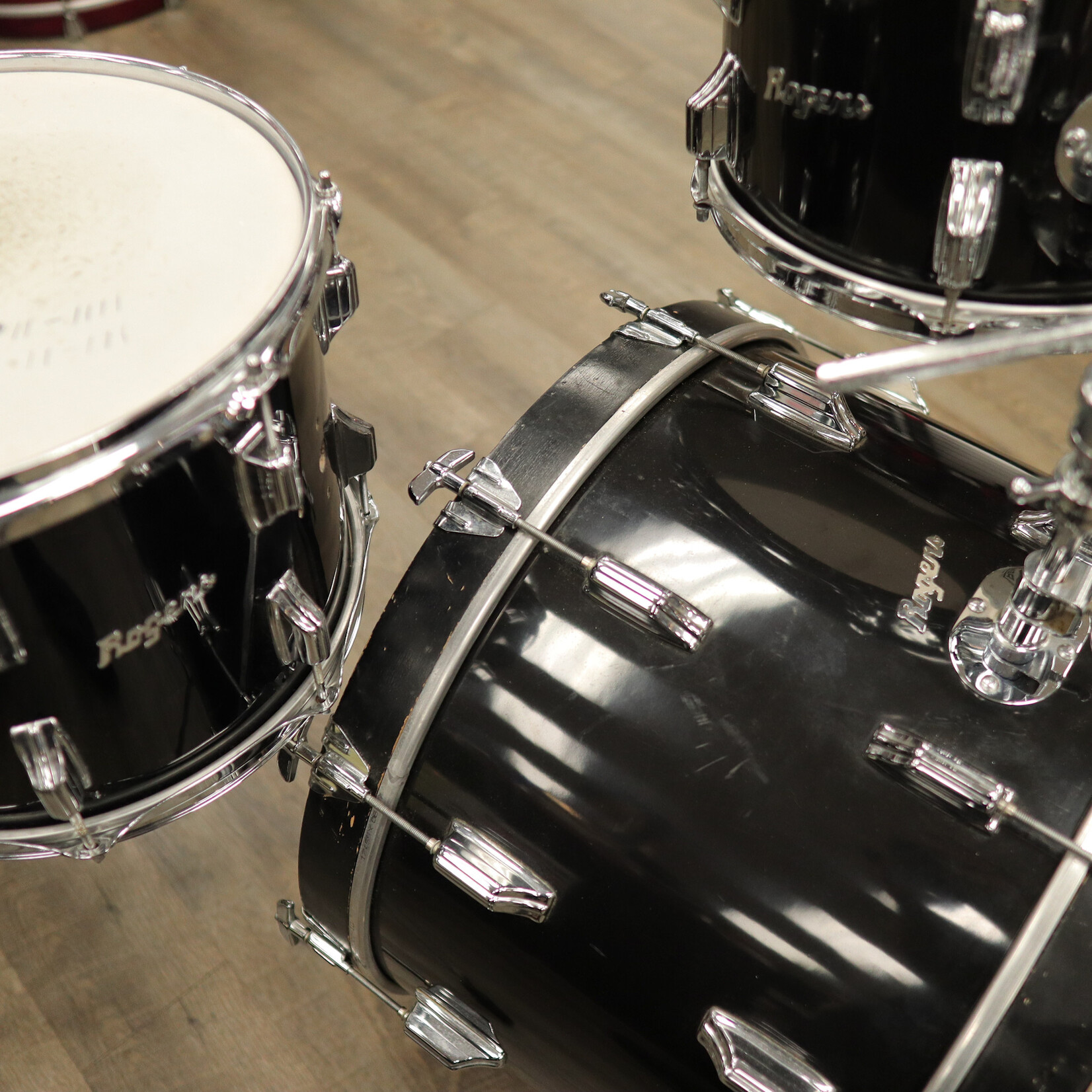 Rogers Vintage  Rogers 4-Piece Shell Pack 12/14/16/22 (Black)