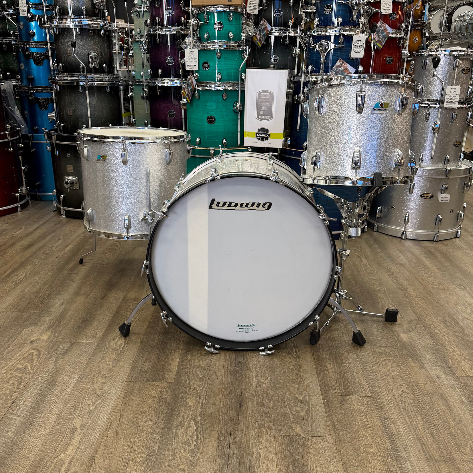 Ludwig 70s Ludwig Shell Pack 13/18/24 (Silver Sparkle)