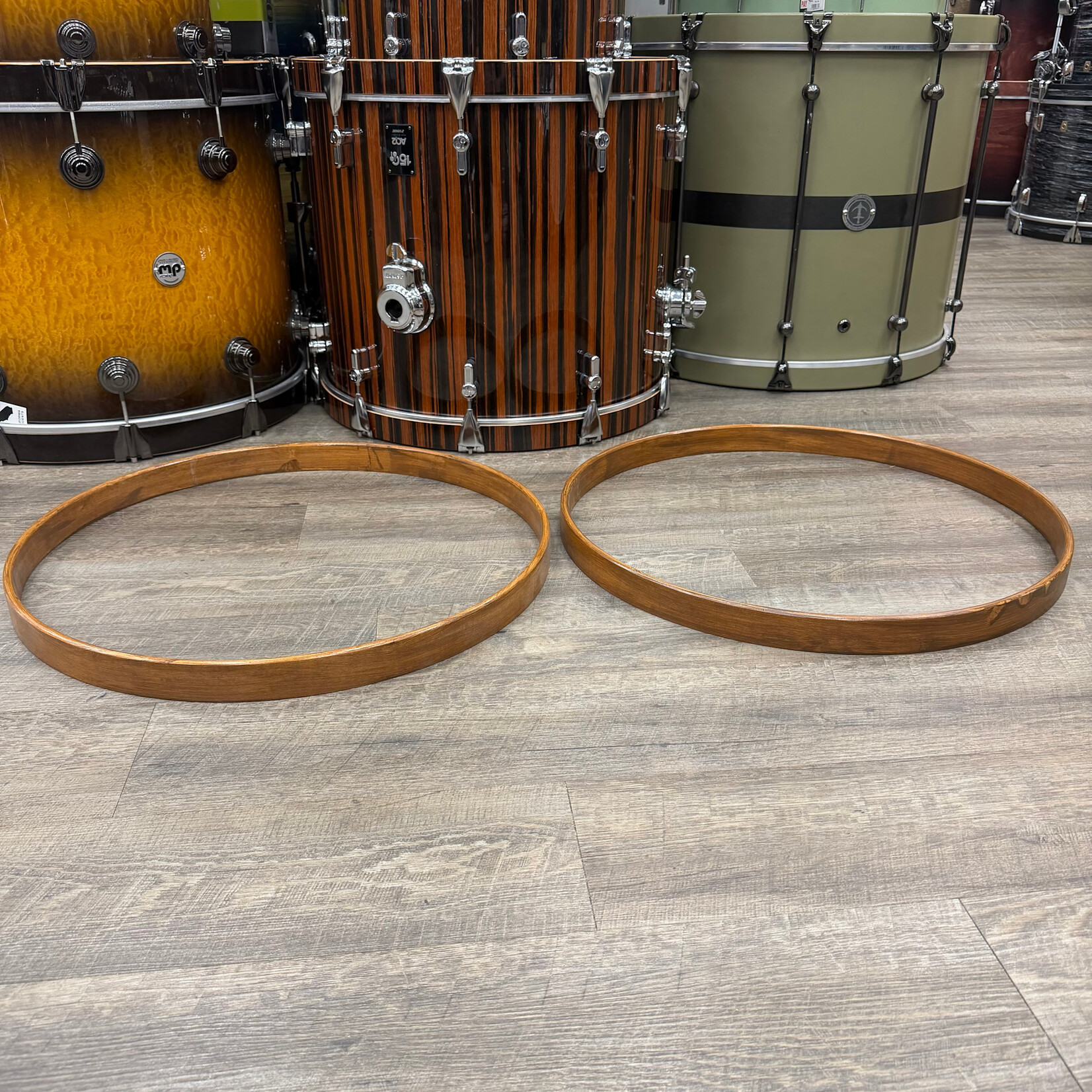 2112 Used 22" Wood Hoop Set