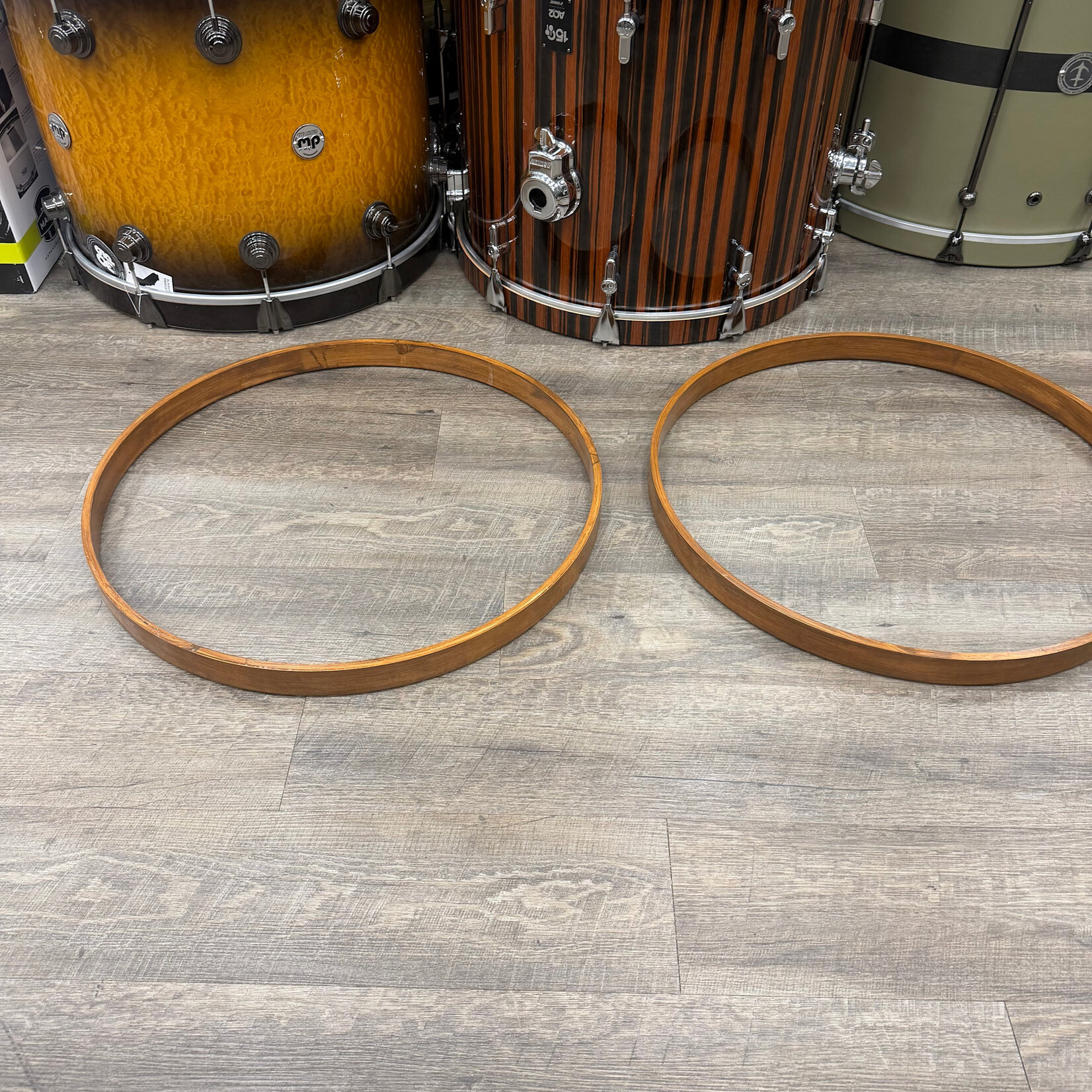 2112 Used 22" Wood Hoop Set