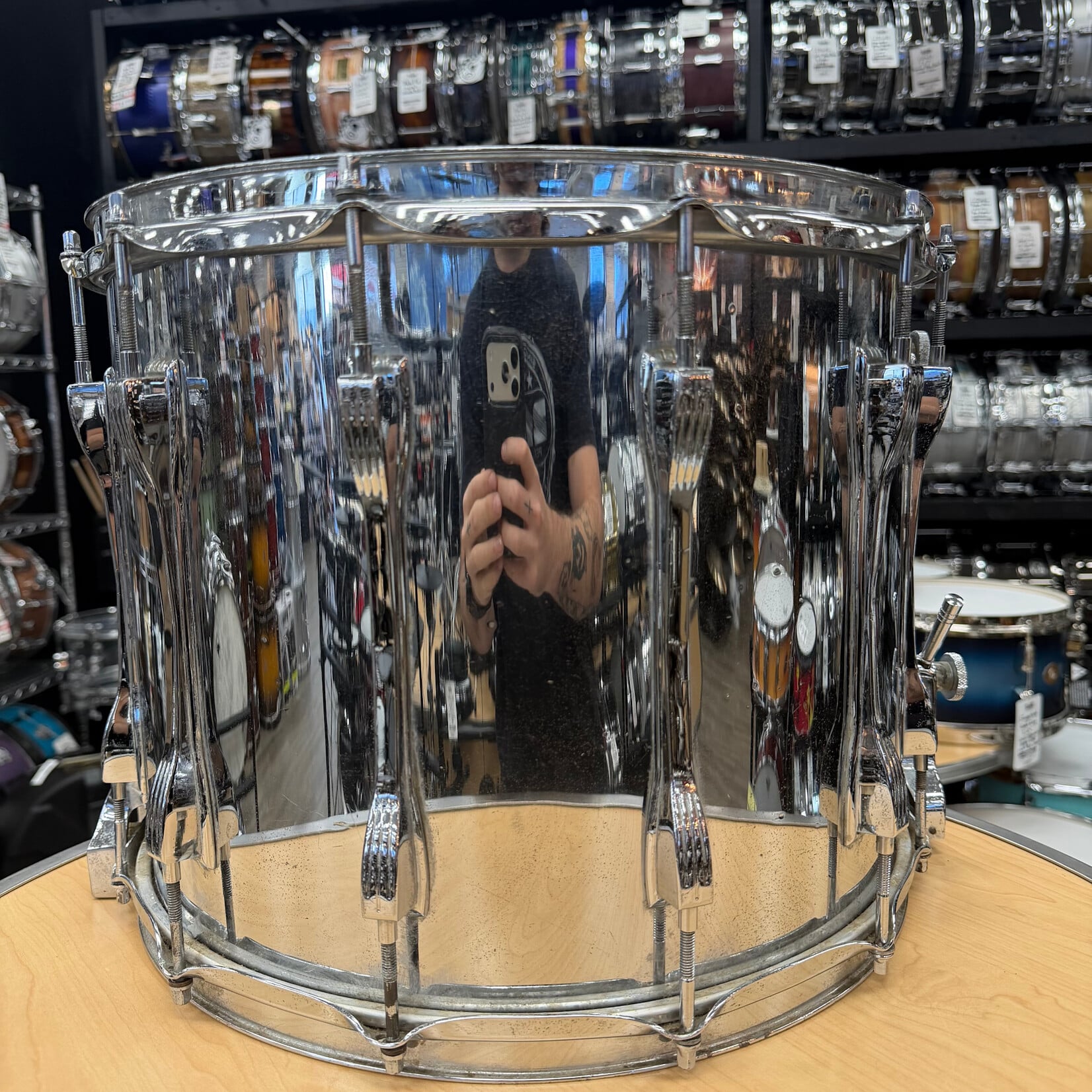 Ludwig Used Ludwig Parade  Snare Drum Chrome Over Wood 12x15
