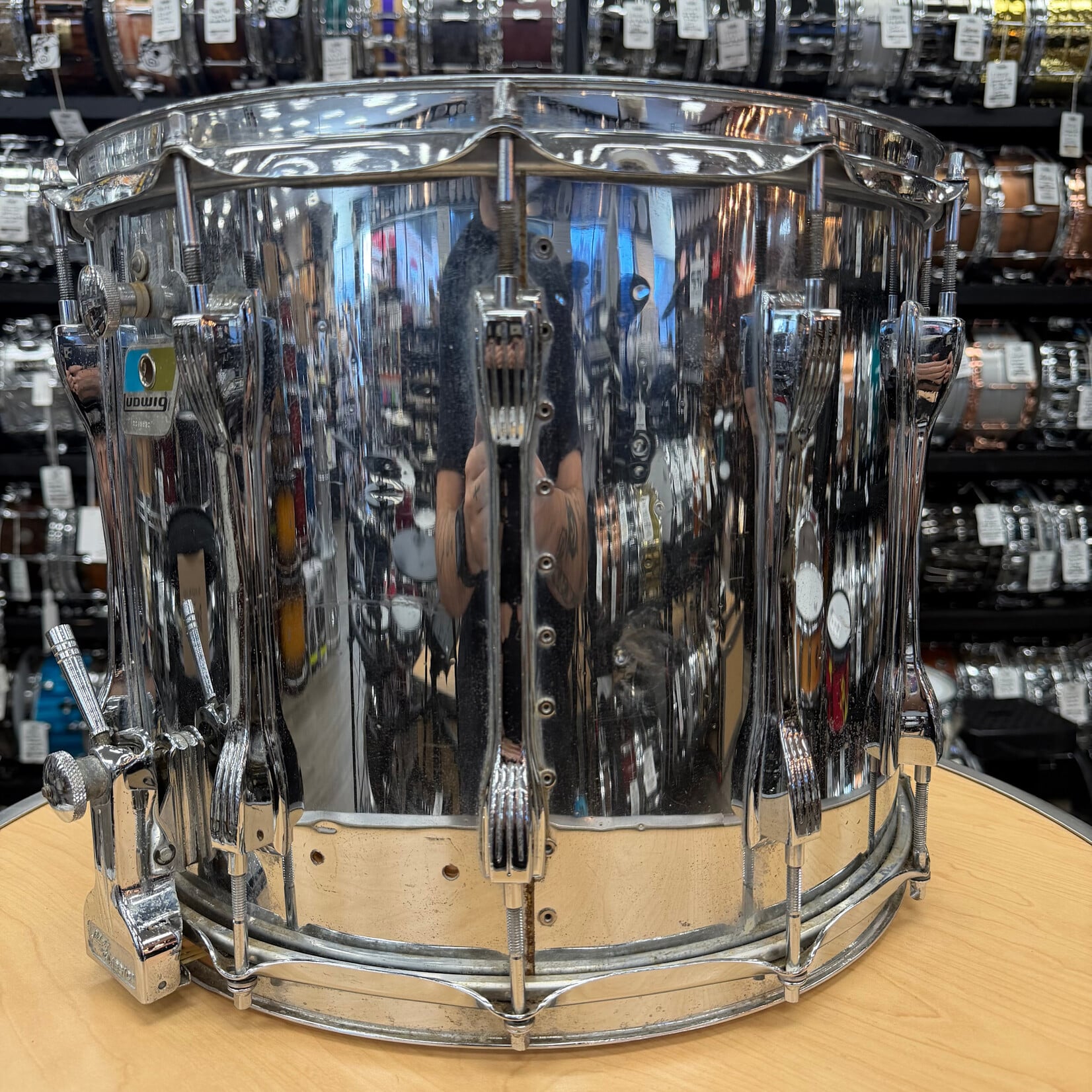 Ludwig Used Ludwig Parade  Snare Drum Chrome Over Wood 12x15