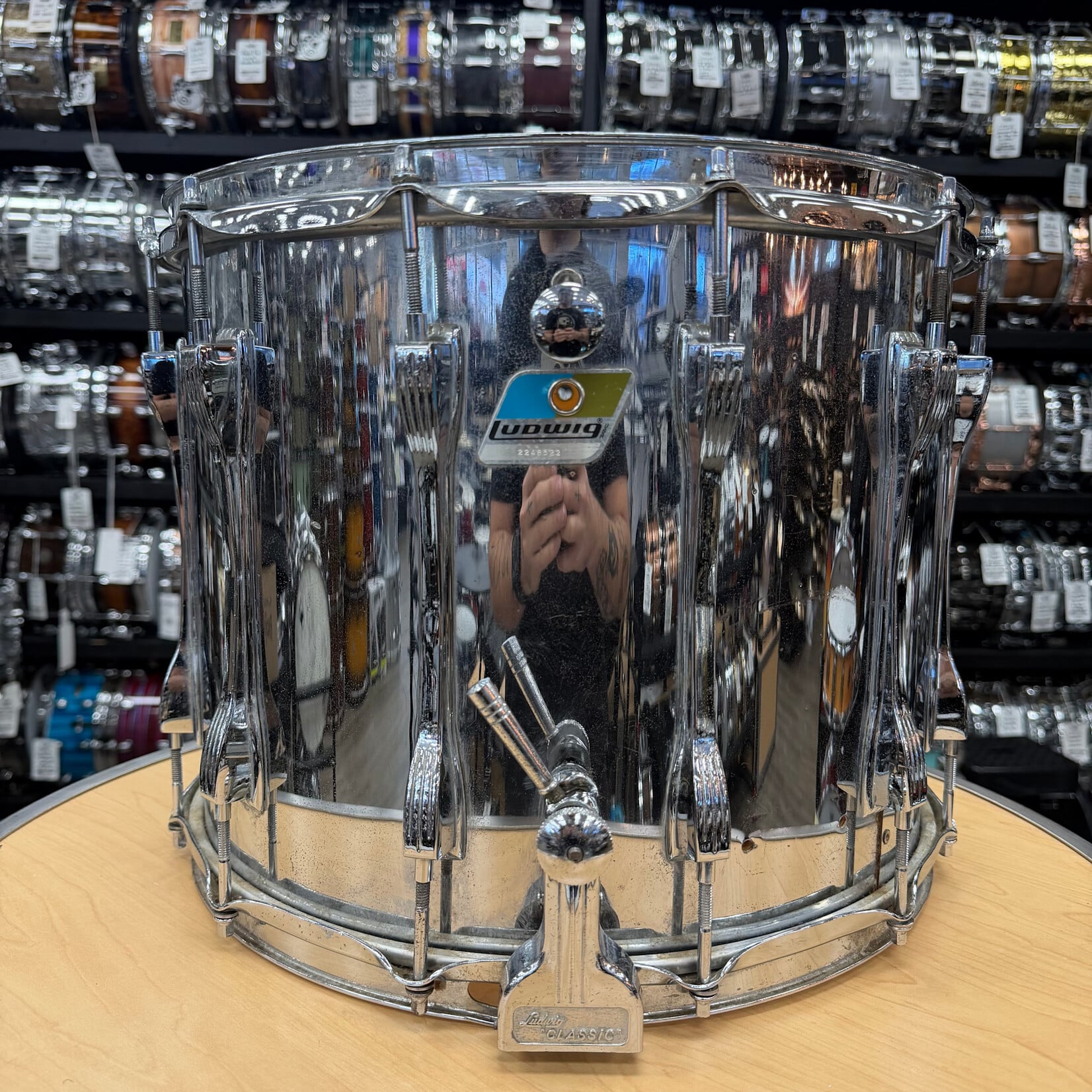 Ludwig Used Ludwig Parade  Snare Drum Chrome Over Wood 12x15