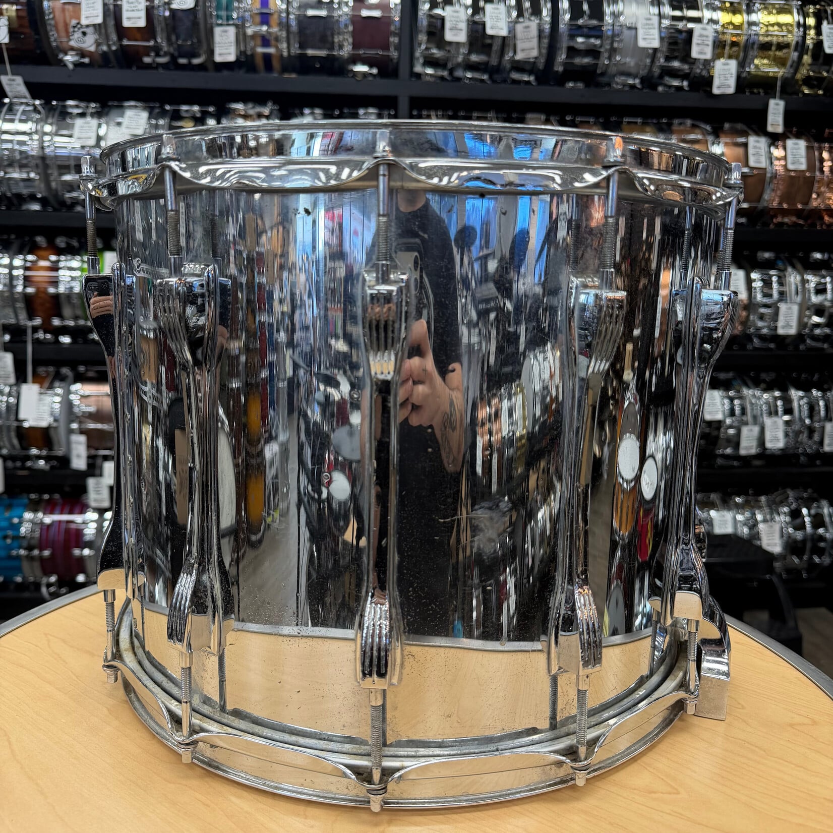 Ludwig Used Ludwig Parade  Snare Drum Chrome Over Wood 12x15