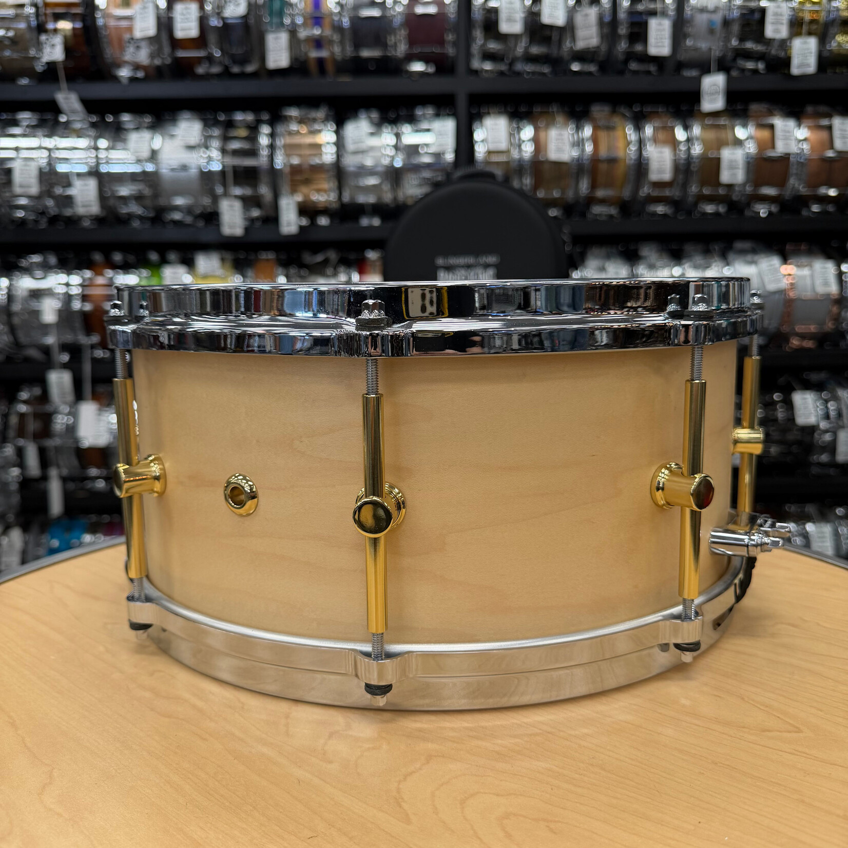Canopus Pre-Owned Canopus Maple Snare Drum 6.5x14 M-1465 (Natural)