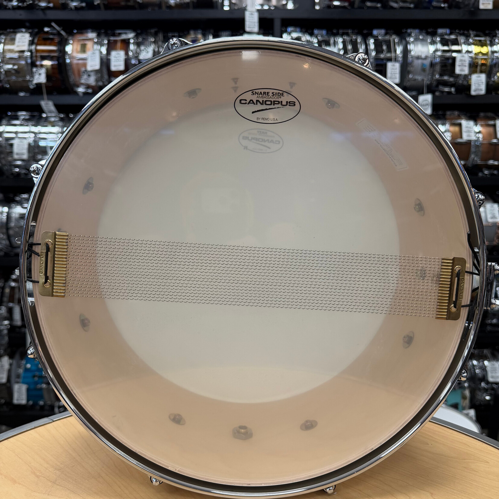 Canopus Pre-Owned Canopus Maple Snare Drum 6.5x14 M-1465 (Natural)