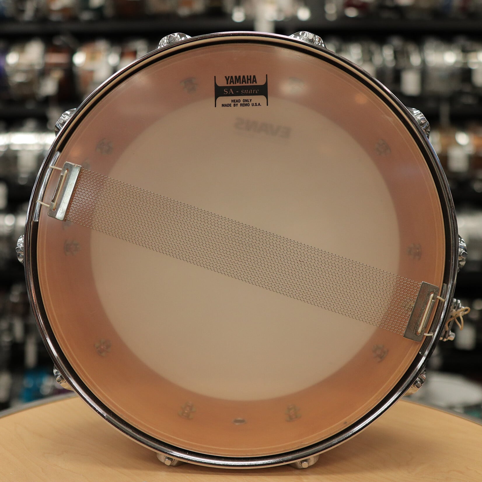 YAMAHA Pre-Owned MIJ Yamaha Maple Custom Absolute 5.5x14" Snare Drum (Pink Champagne)
