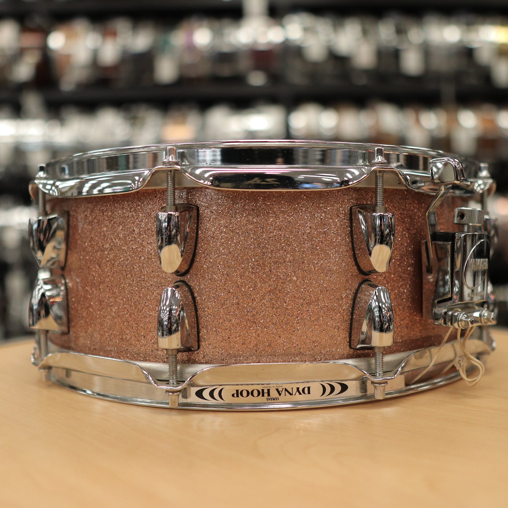 YAMAHA Pre-Owned MIJ Yamaha Maple Custom Absolute 5.5x14" Snare Drum (Pink Champagne)