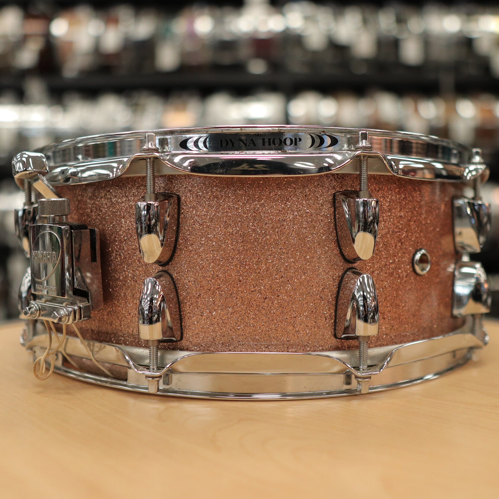 YAMAHA Pre-Owned MIJ Yamaha Maple Custom Absolute 5.5x14" Snare Drum (Pink Champagne)