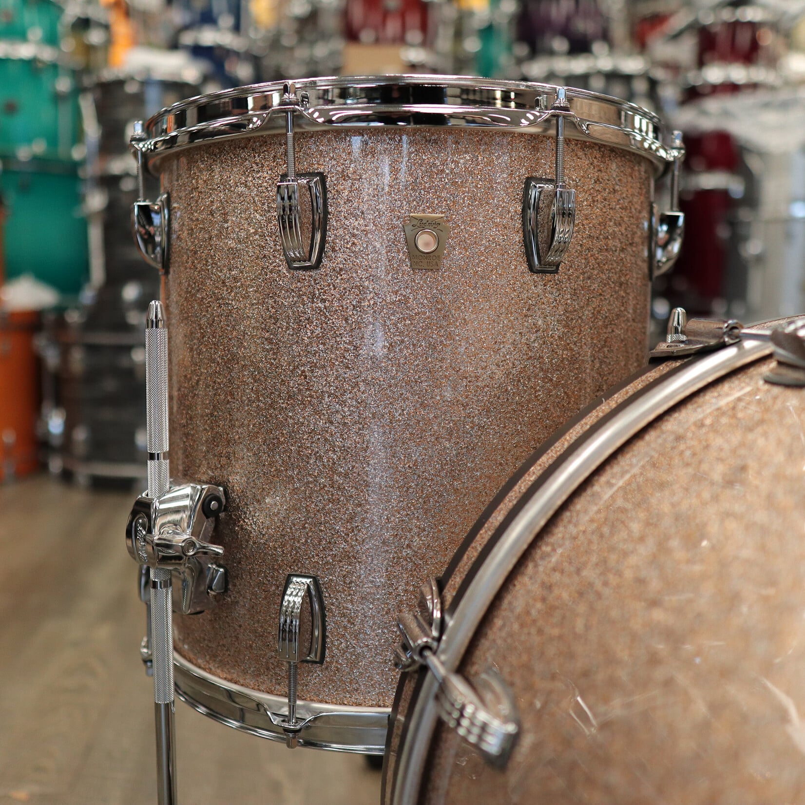 Ludwig Ludwig Classic Maple Downbeat 3-PC Shell Pack 12/14/20 (Champagne Sparkle)