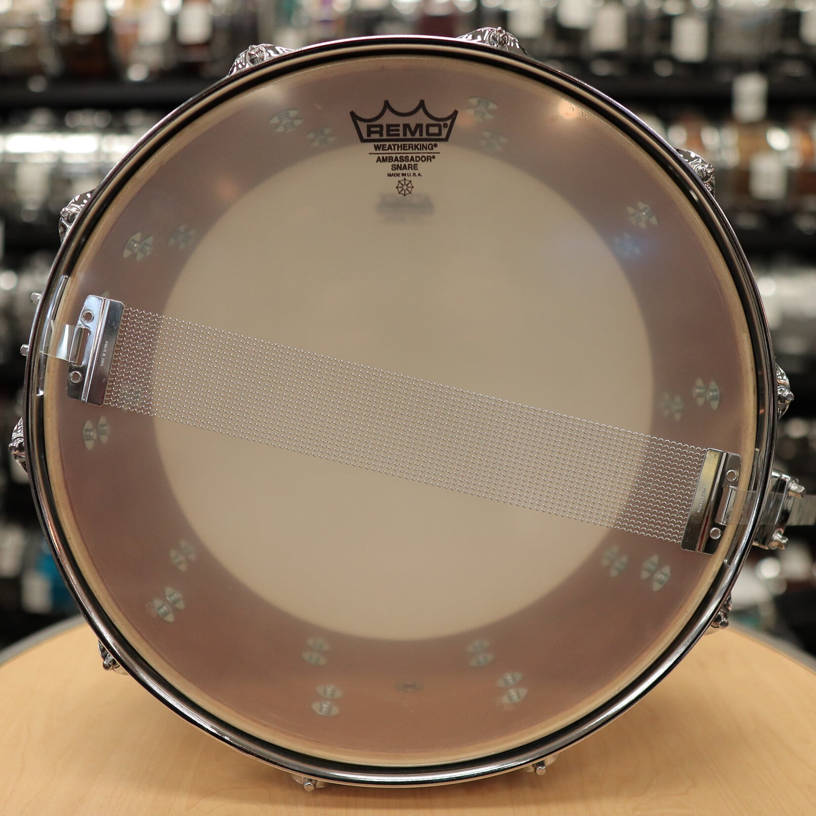 OCDP Pre-Owned OCDP Travis Barker Cherry 7x14" Snare Drum (Multi-Hollow flake Sparkle)