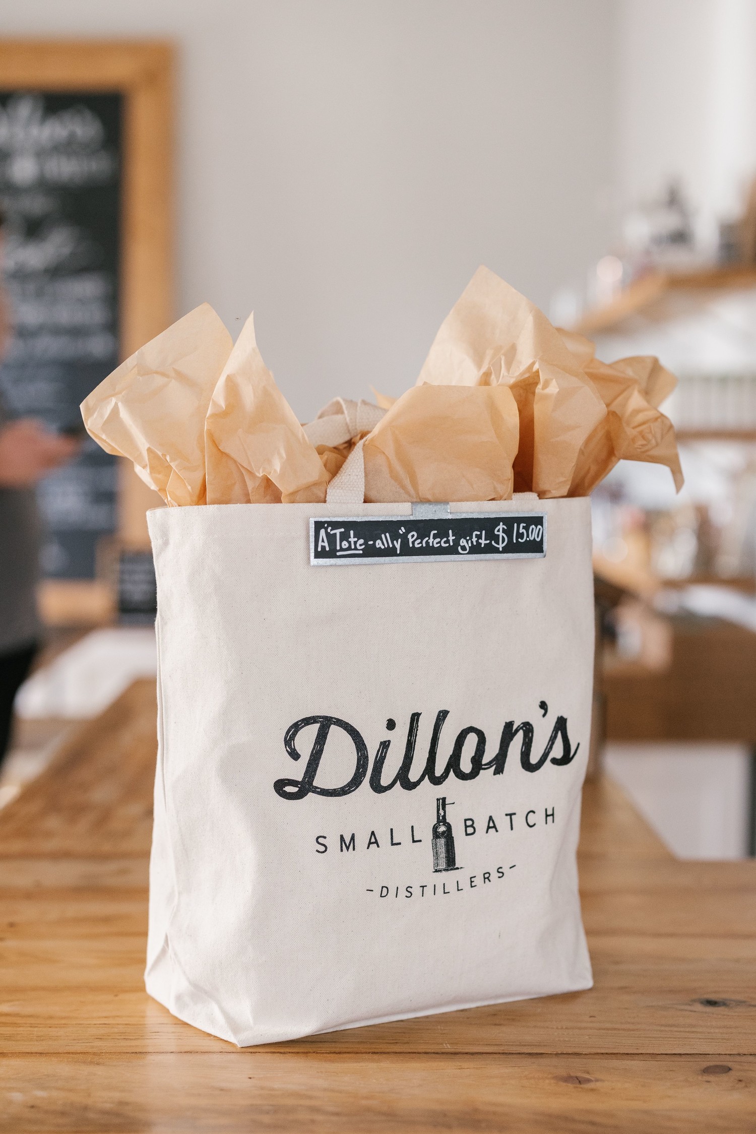 Dillon's Tote Bags - Dillon's Small Batch Distillers