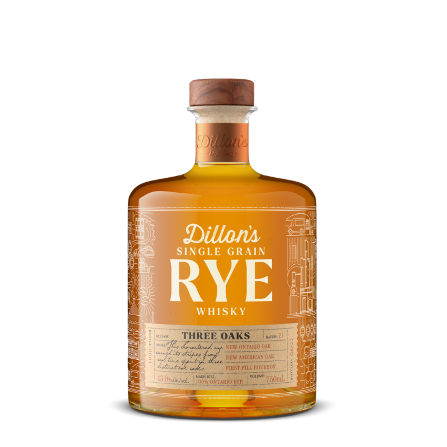 ウイスキー Dillon's Single Grain Rye Whisky 750ml Rye Whisky 750mL - Dillon's Small Batch Distillers