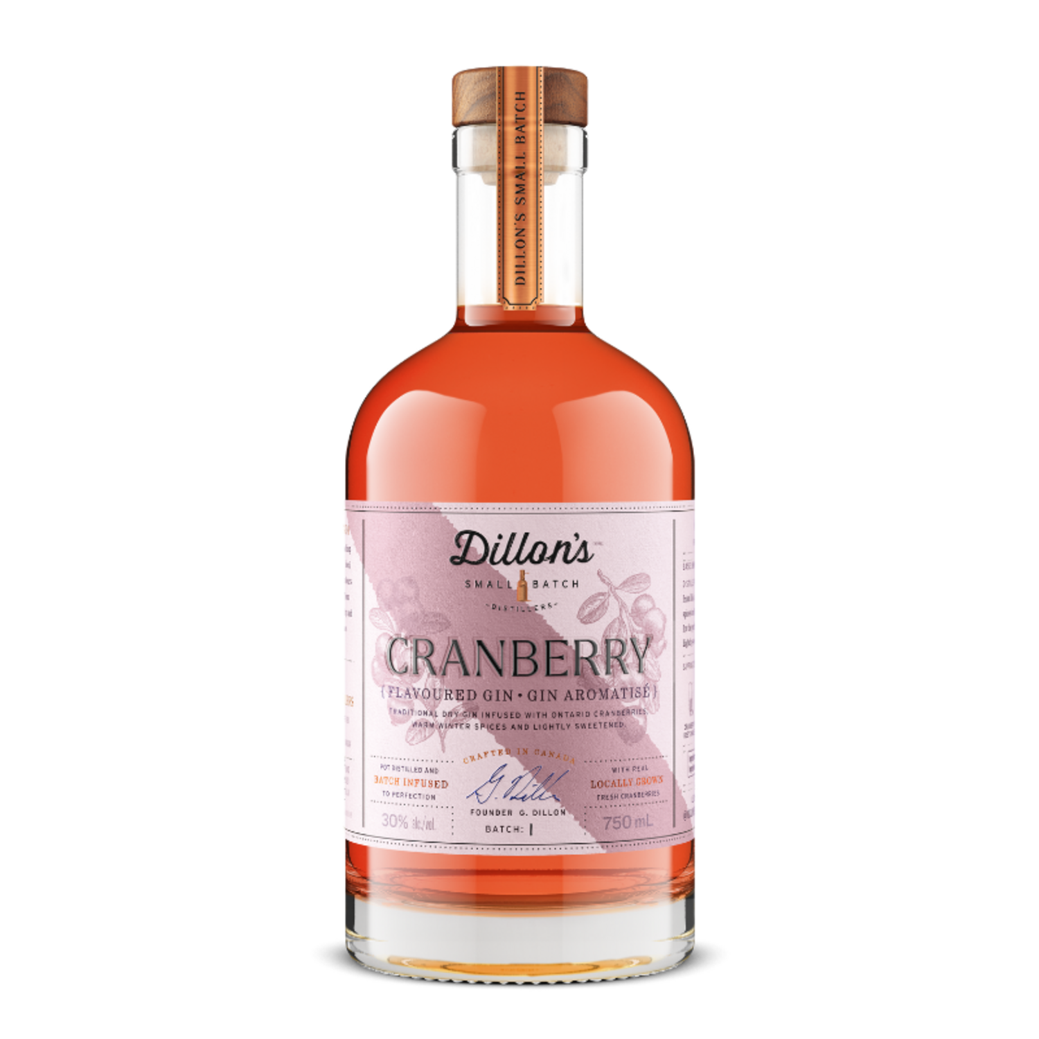Cranberry Gin 750mL - Dillon's Small Batch Distillers