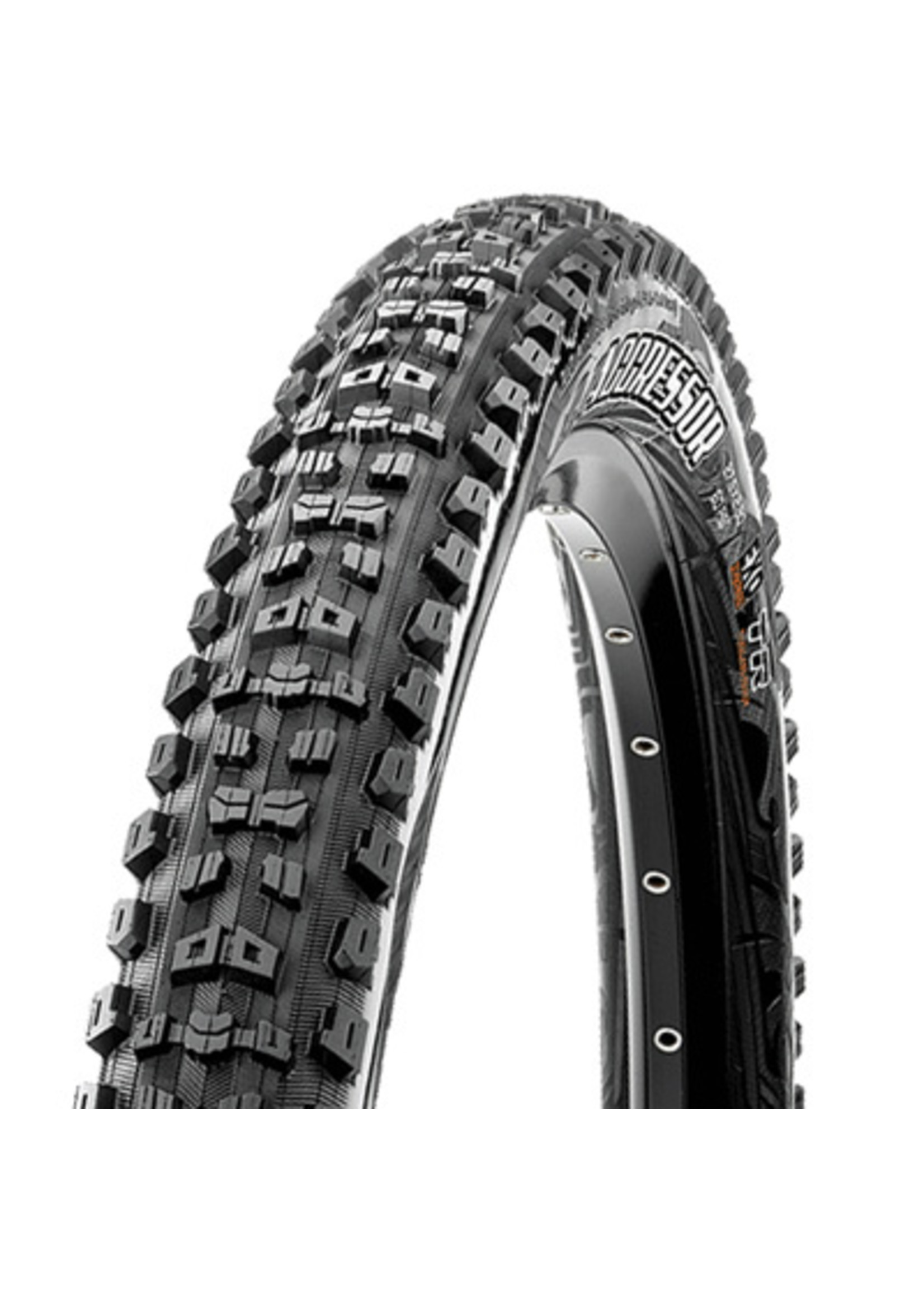 MAXXIS Maxxis Aggressor Tire 27.5 x 2.5" 60tpi Dual Compound EXO Casing Tubeless Ready, Black