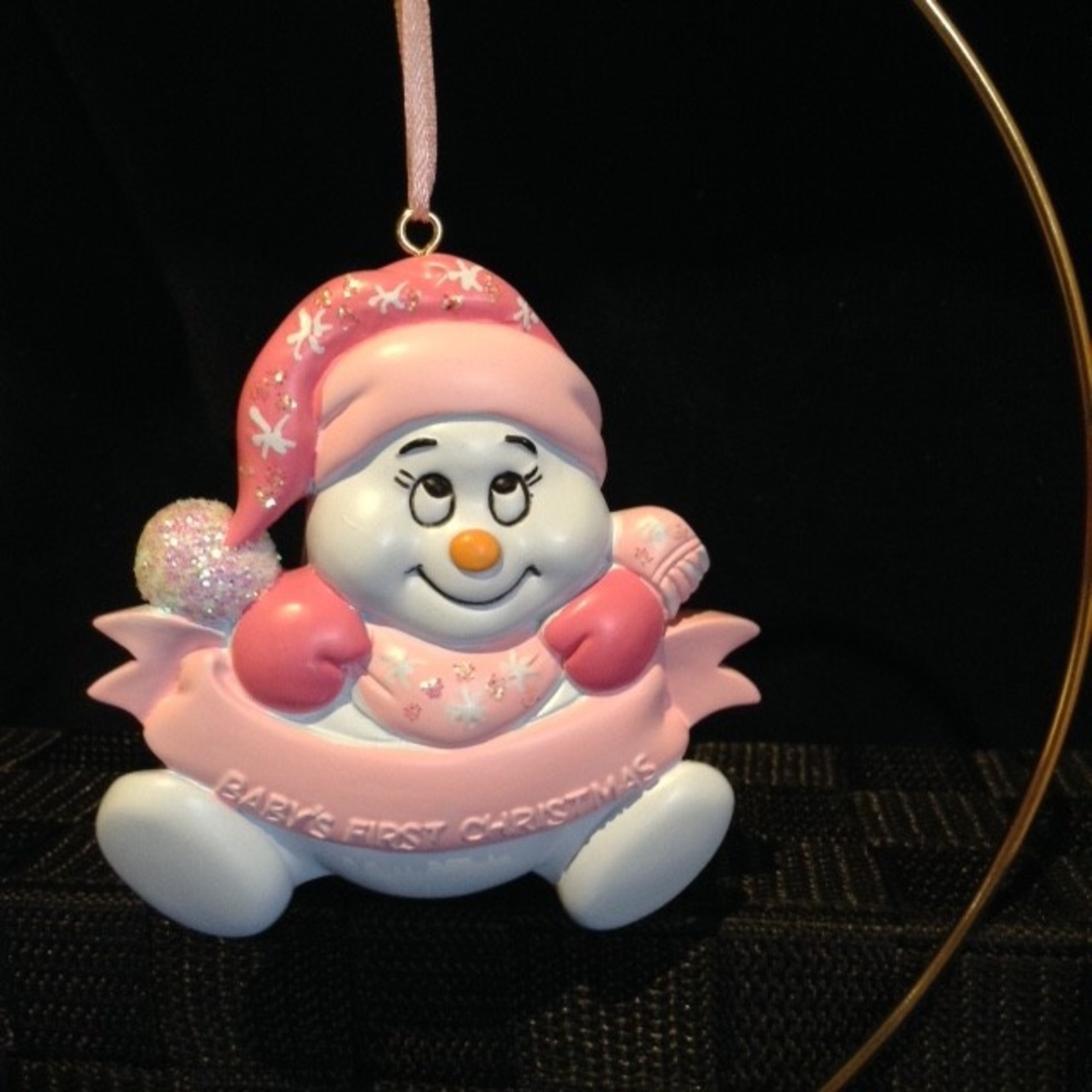 **Snowbaby Orn - Pink