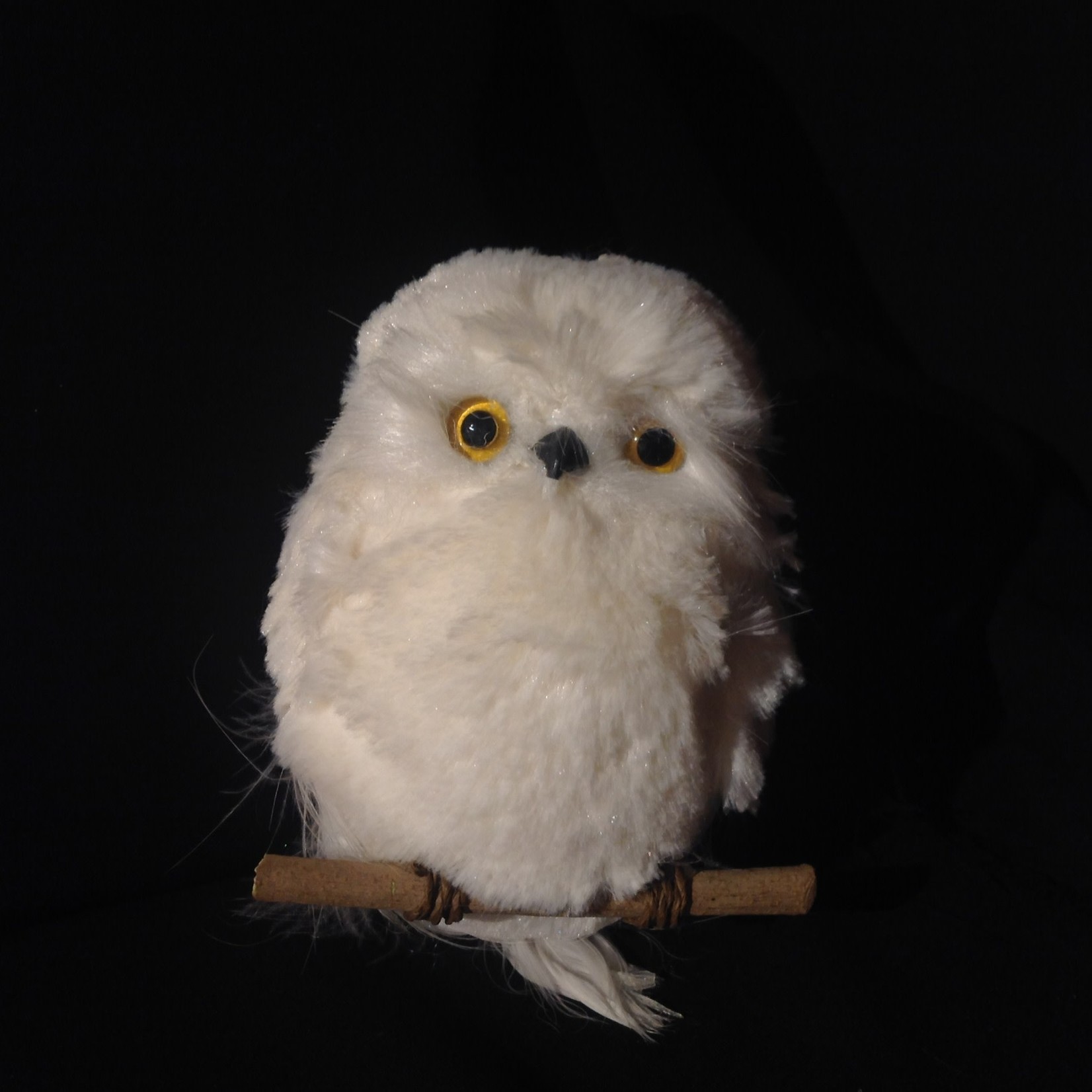 **6" White Owl Ornament