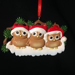 Owl Family 3 Orn