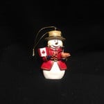 Snowman Mountie w/ Flag