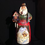 Jim Shore - 6.75" German Santa w/Cuckoo