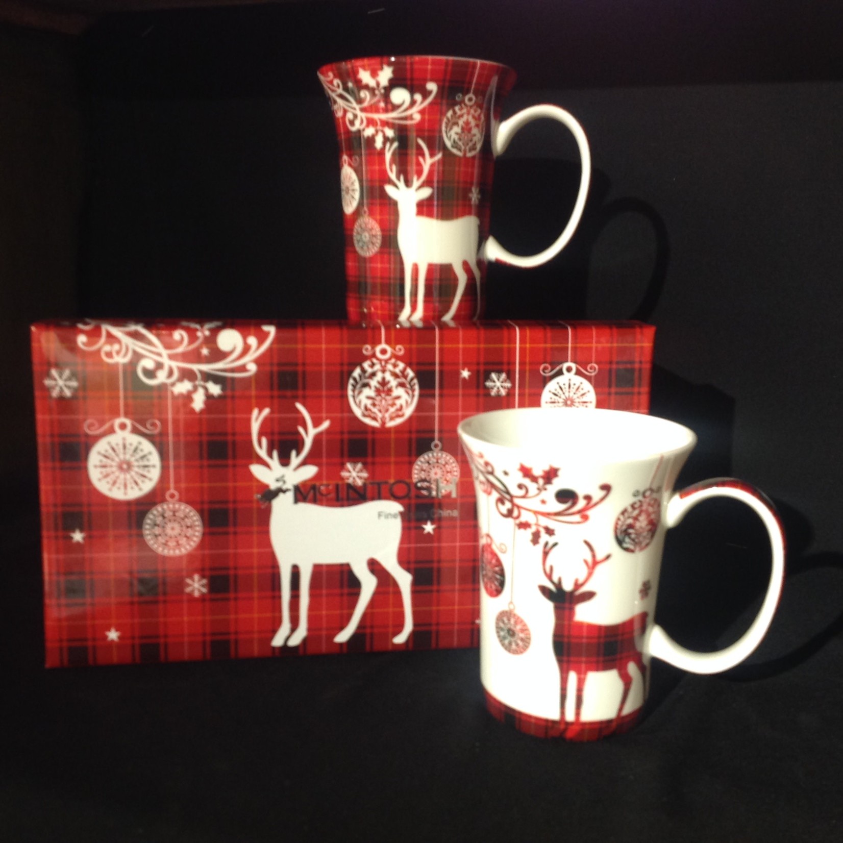 Holiday Reindeer Mug Set