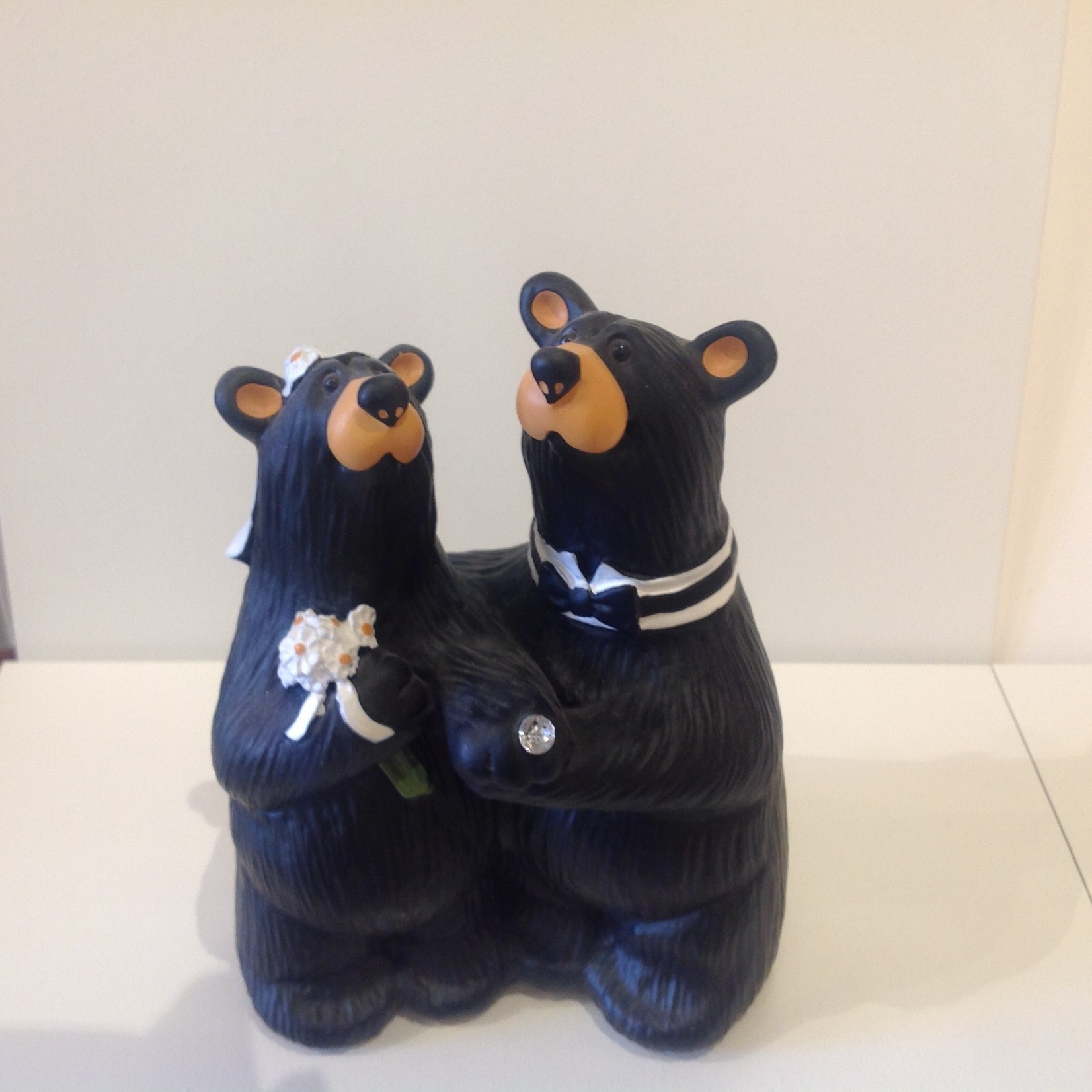 5.25" Bear Wedding Couple Figurine